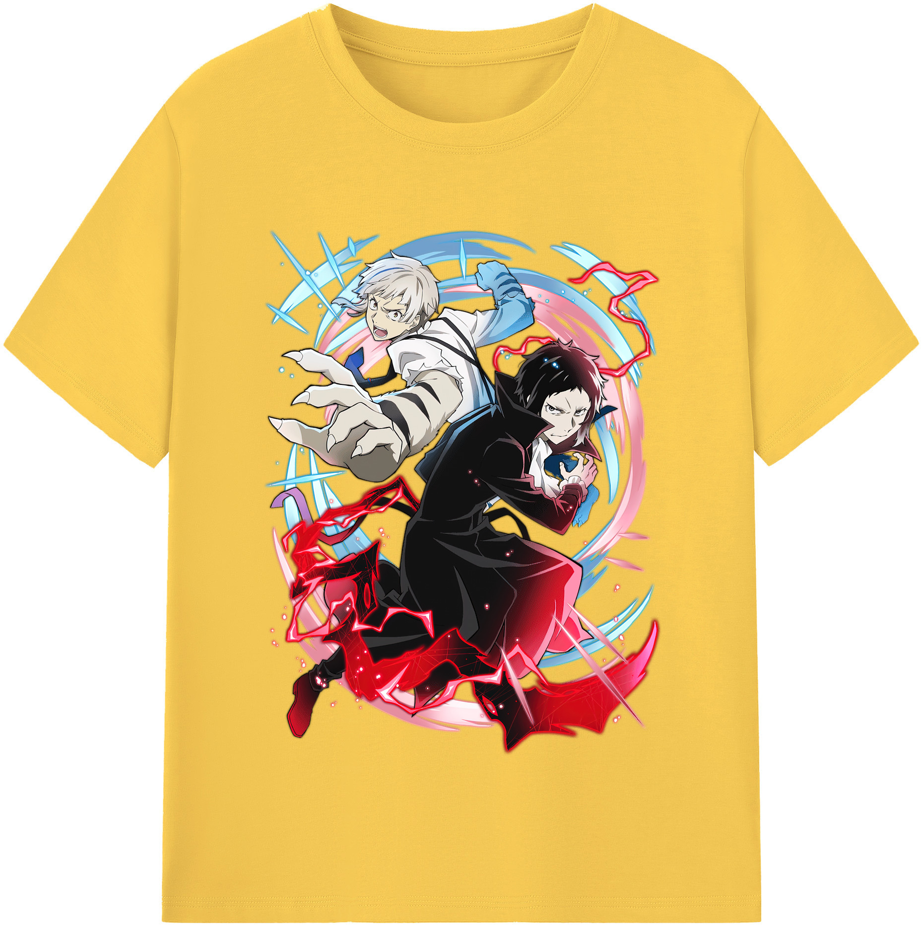 （画像用） 文豪ストレイドッグス Bungo Stray Dogs 綿100％半袖Tシャツ（フロントプリント）