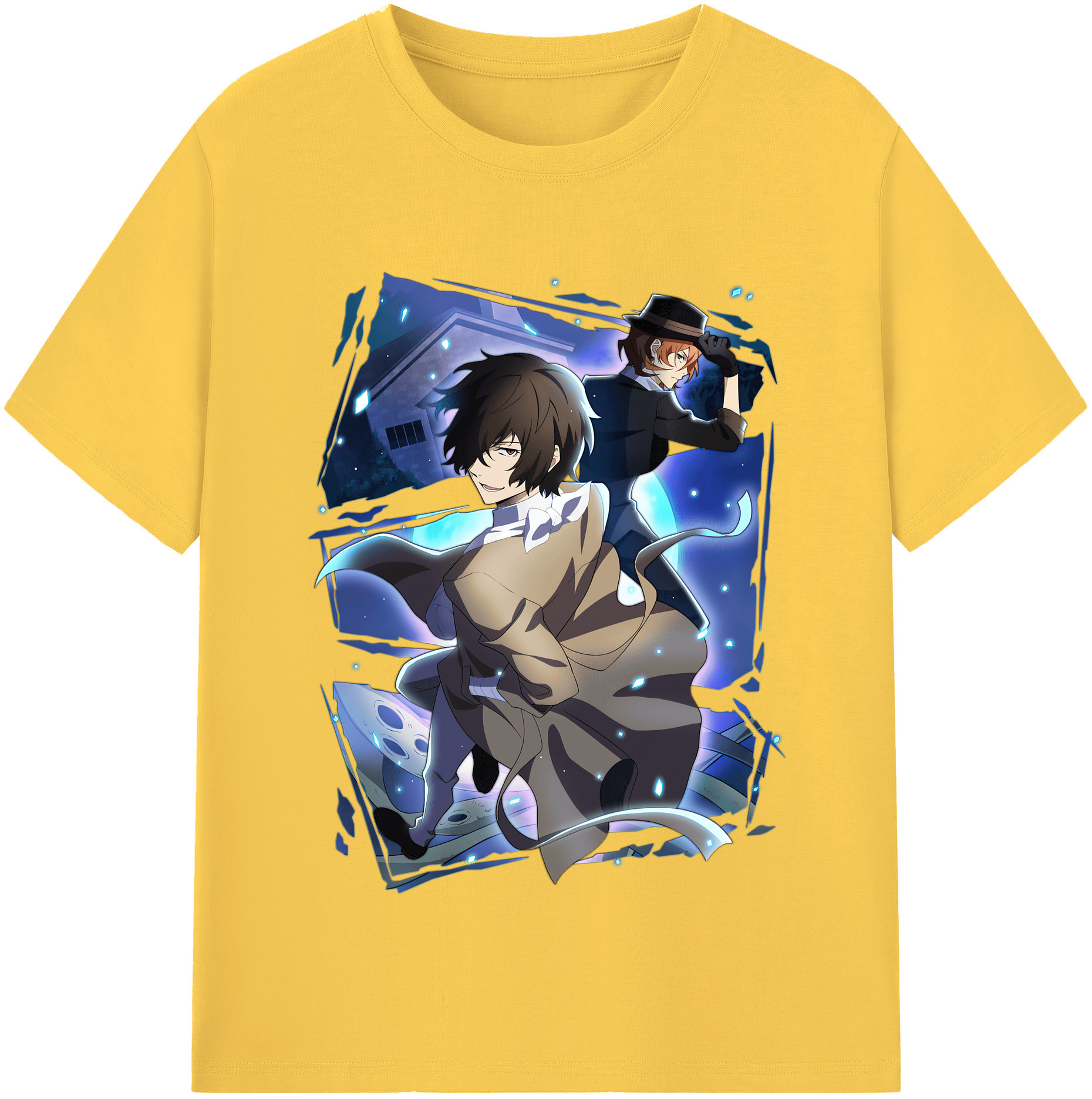 （画像用） 文豪ストレイドッグス Bungo Stray Dogs 綿100％半袖Tシャツ（フロントプリント）