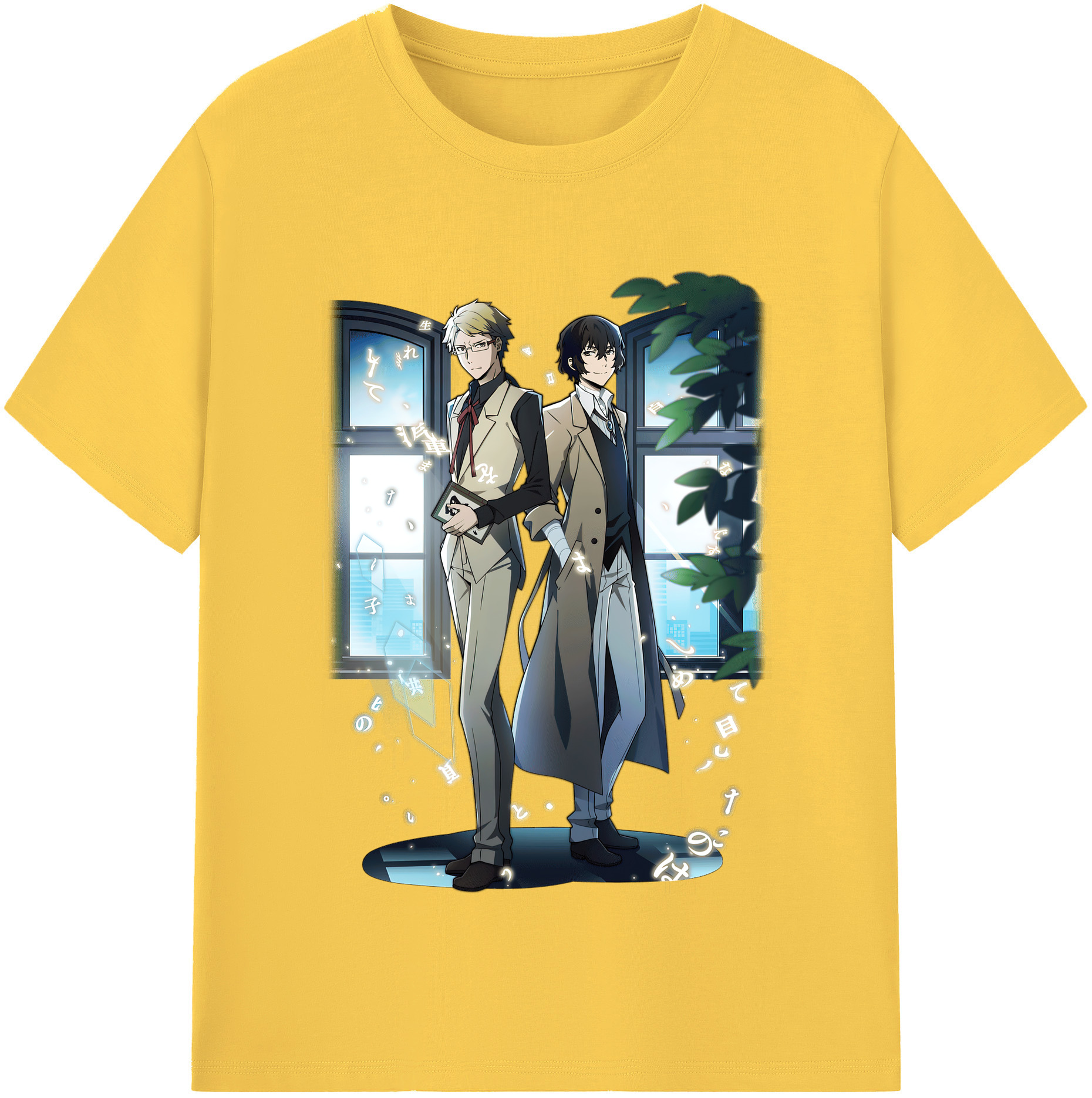 （画像用） 文豪ストレイドッグス Bungo Stray Dogs 綿100％半袖Tシャツ（フロントプリント）