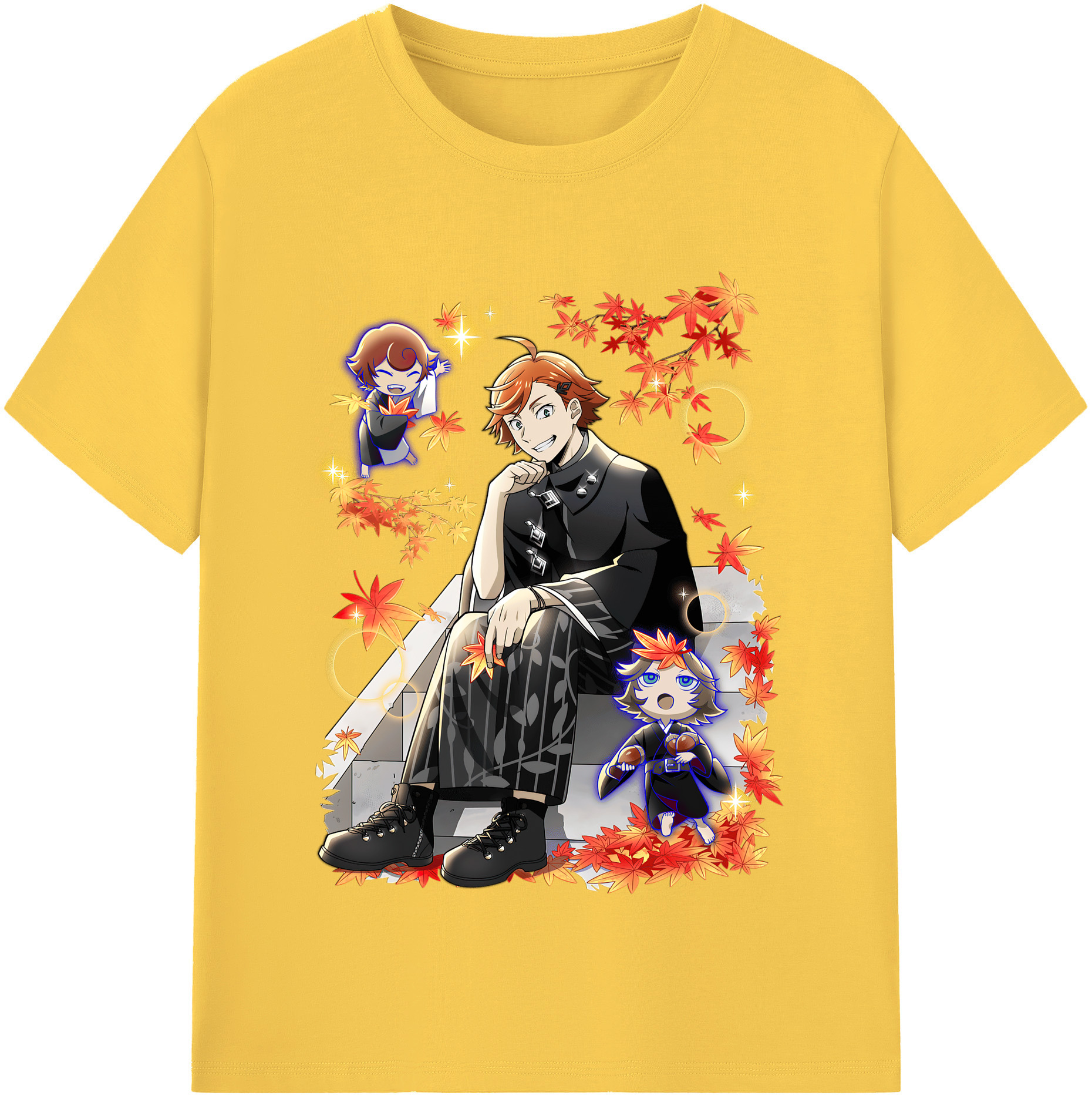 （画像用） 文豪ストレイドッグス Bungo Stray Dogs 綿100％半袖Tシャツ（フロントプリント）