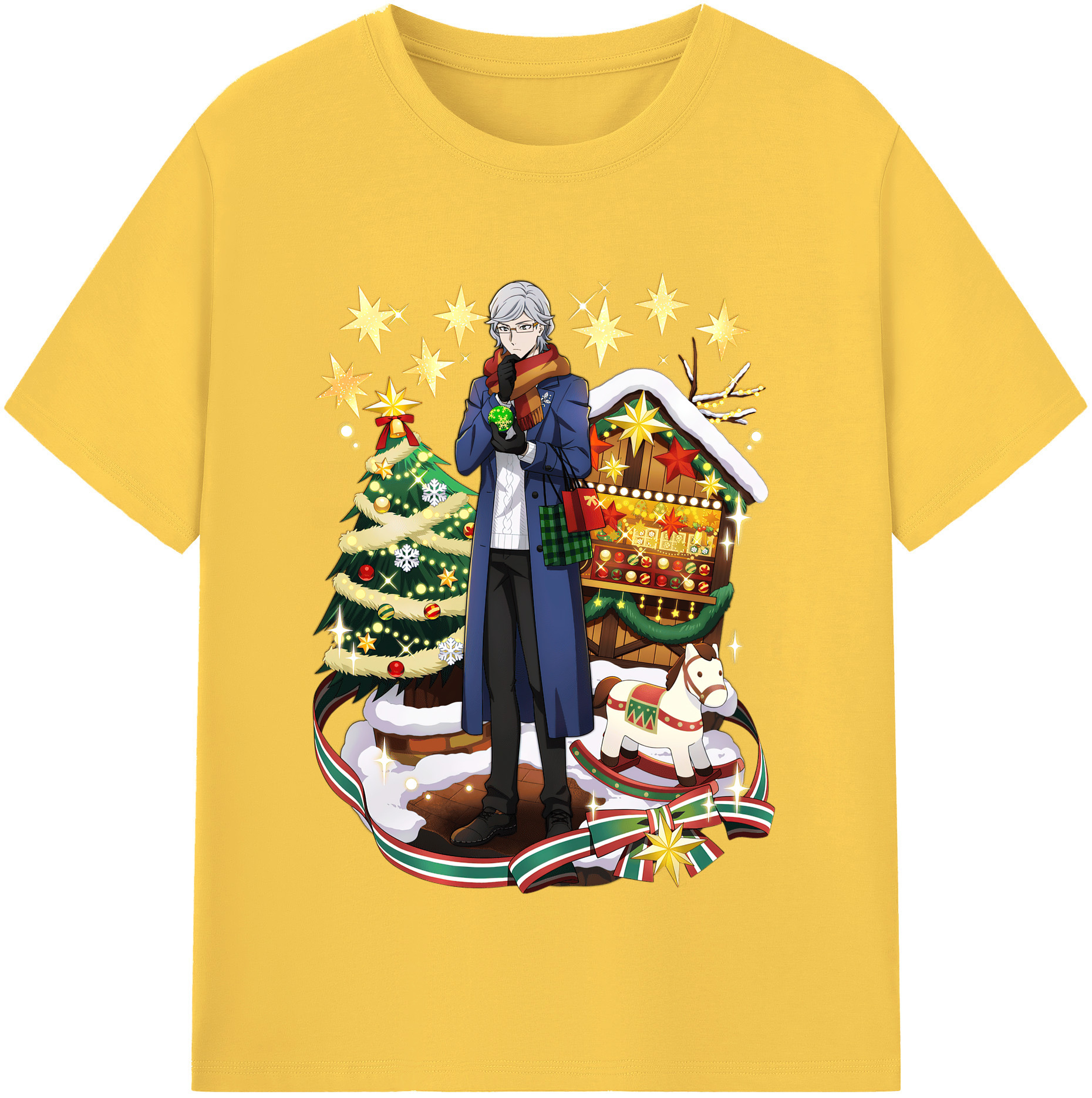 （画像用） 文豪ストレイドッグス Bungo Stray Dogs 綿100％半袖Tシャツ（フロントプリント）