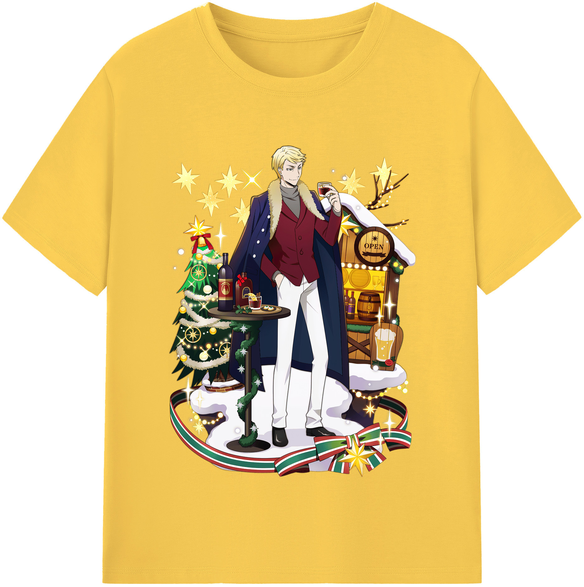 （画像用） 文豪ストレイドッグス Bungo Stray Dogs 綿100％半袖Tシャツ（フロントプリント）
