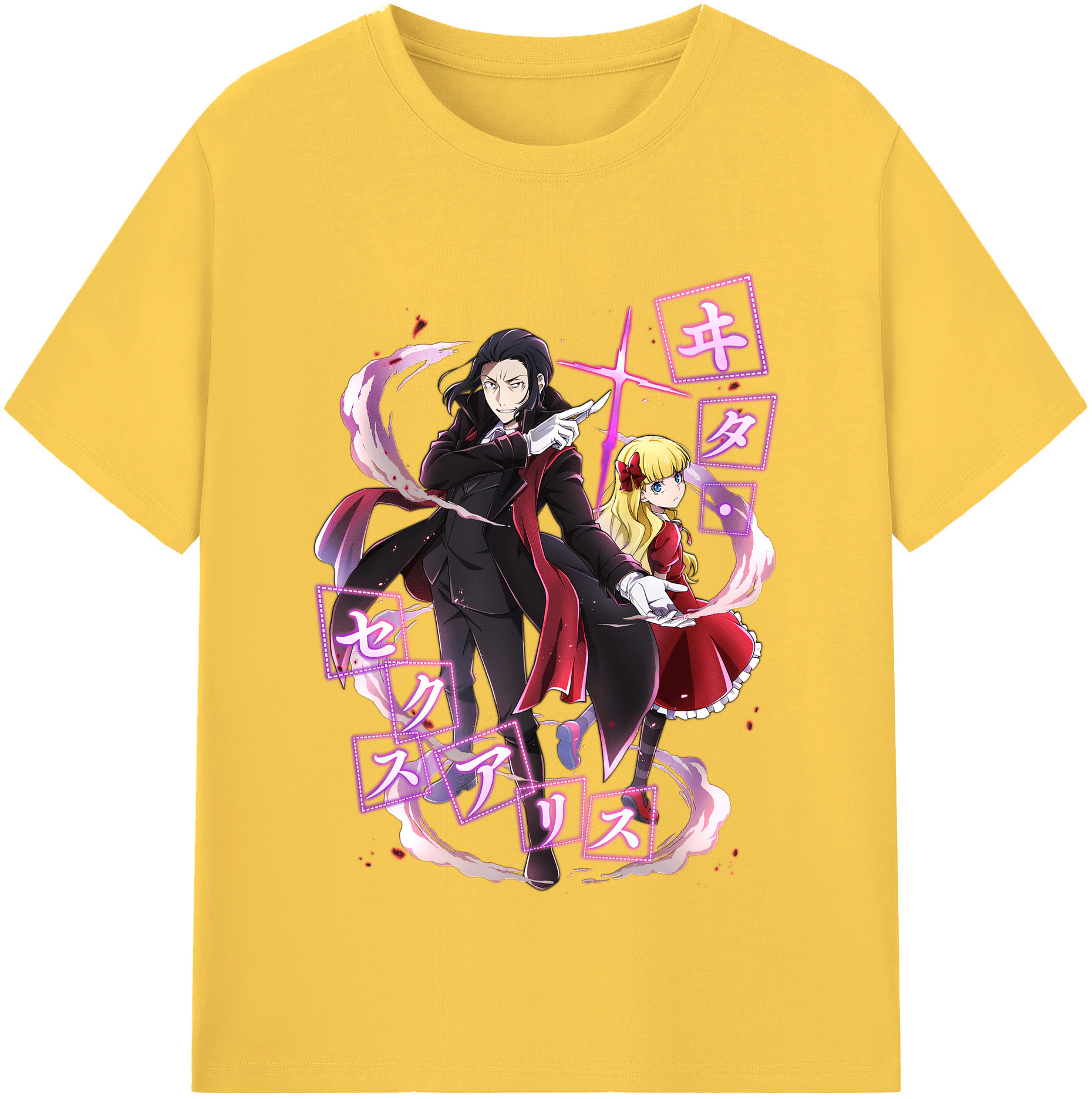 （画像用） 文豪ストレイドッグス Bungo Stray Dogs 綿100％半袖Tシャツ（フロントプリント）