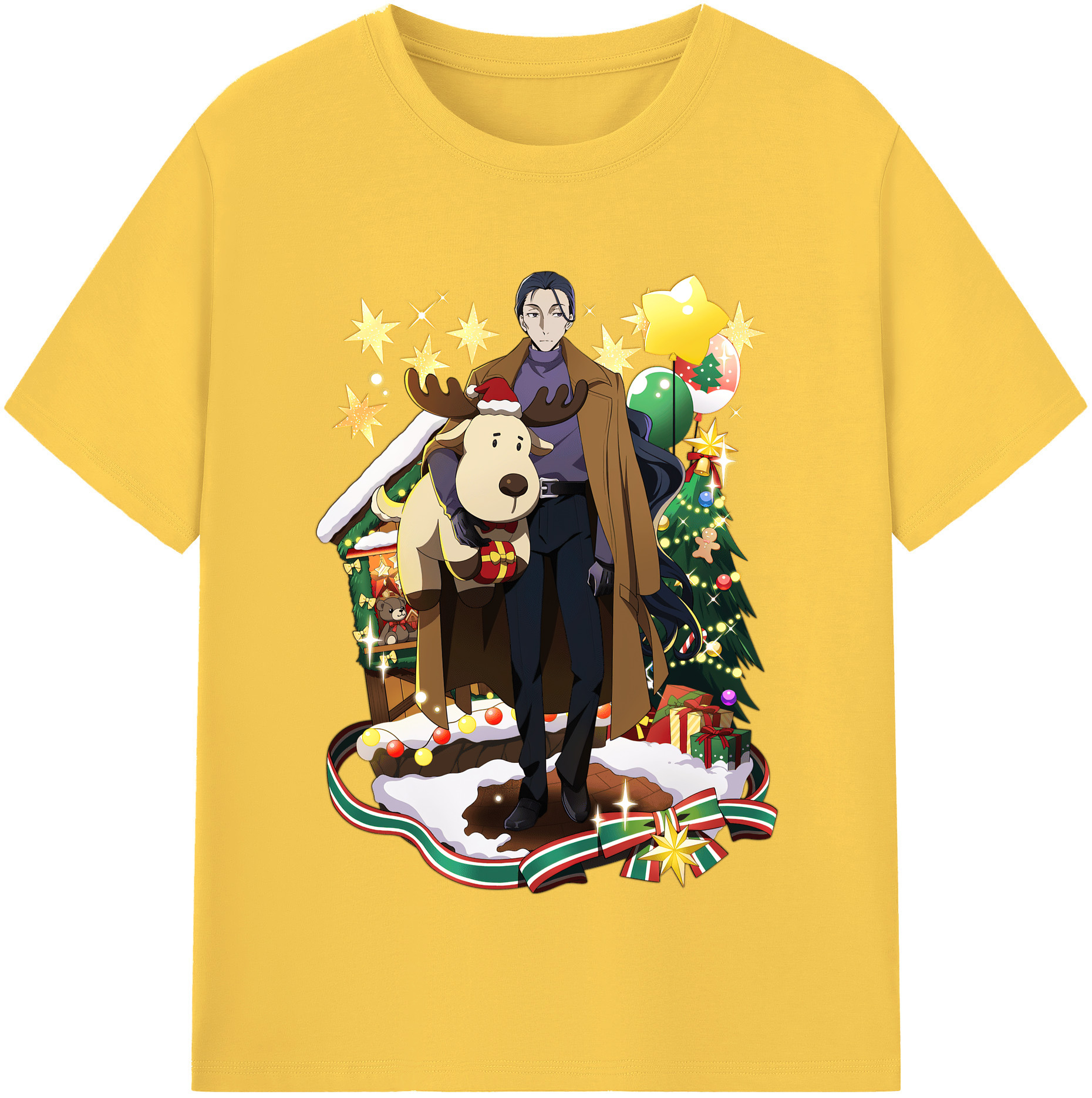 （画像用） 文豪ストレイドッグス Bungo Stray Dogs 綿100％半袖Tシャツ（フロントプリント）