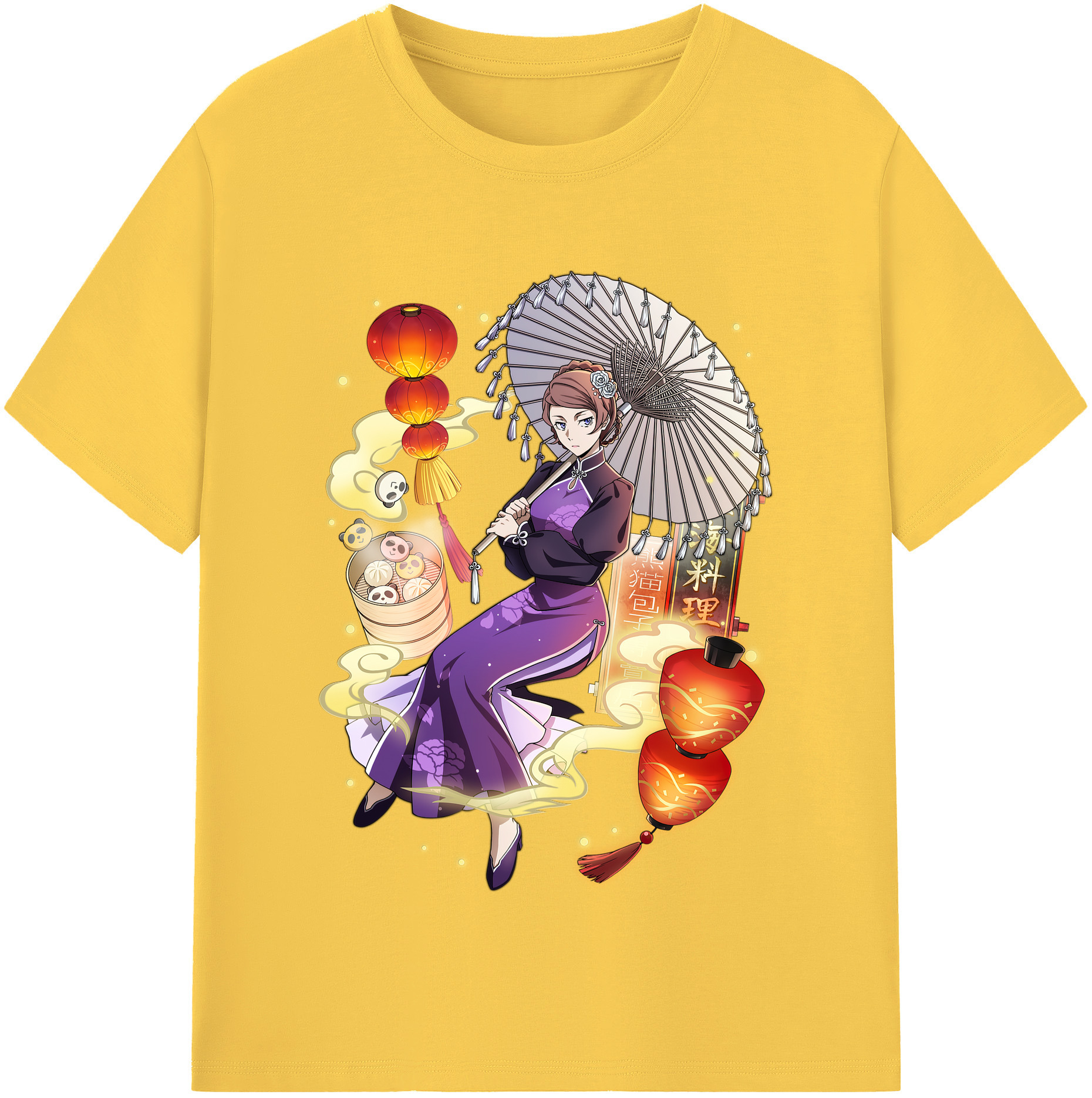 （画像用） 文豪ストレイドッグス Bungo Stray Dogs 綿100％半袖Tシャツ（フロントプリント）