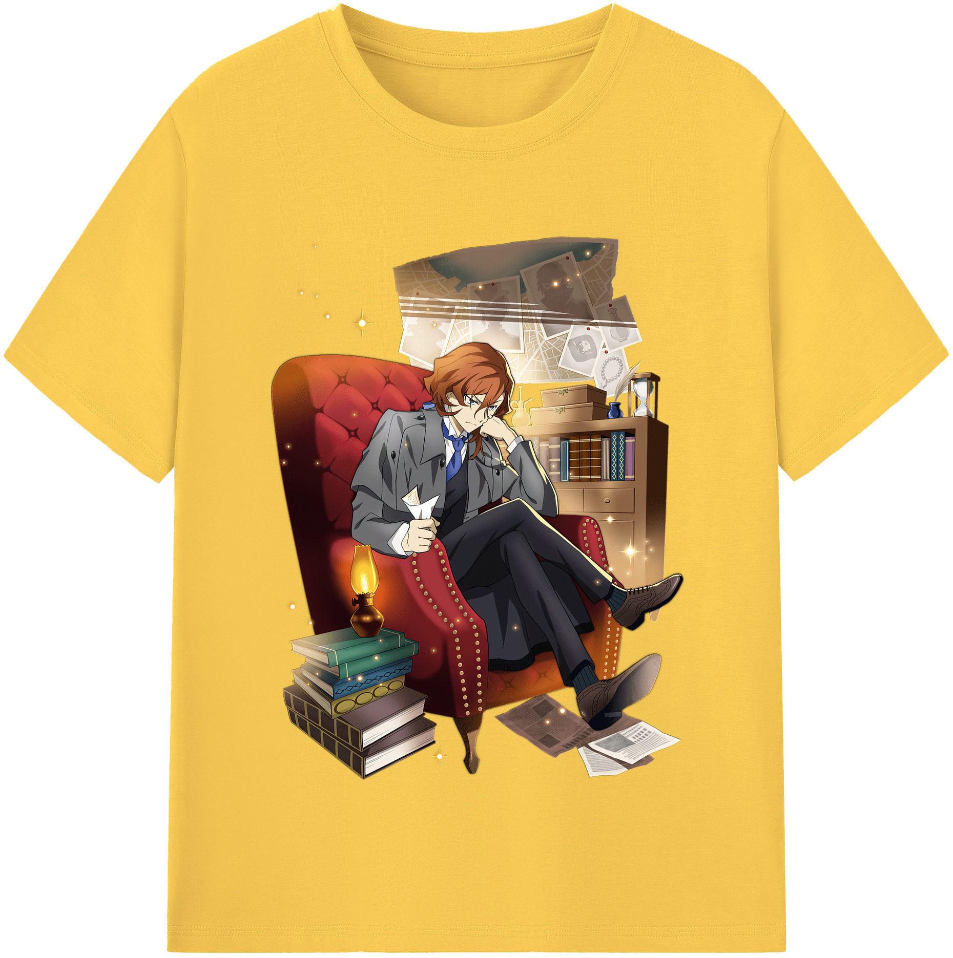 （画像用） 文豪ストレイドッグス Bungo Stray Dogs 綿100％半袖Tシャツ（フロントプリント）