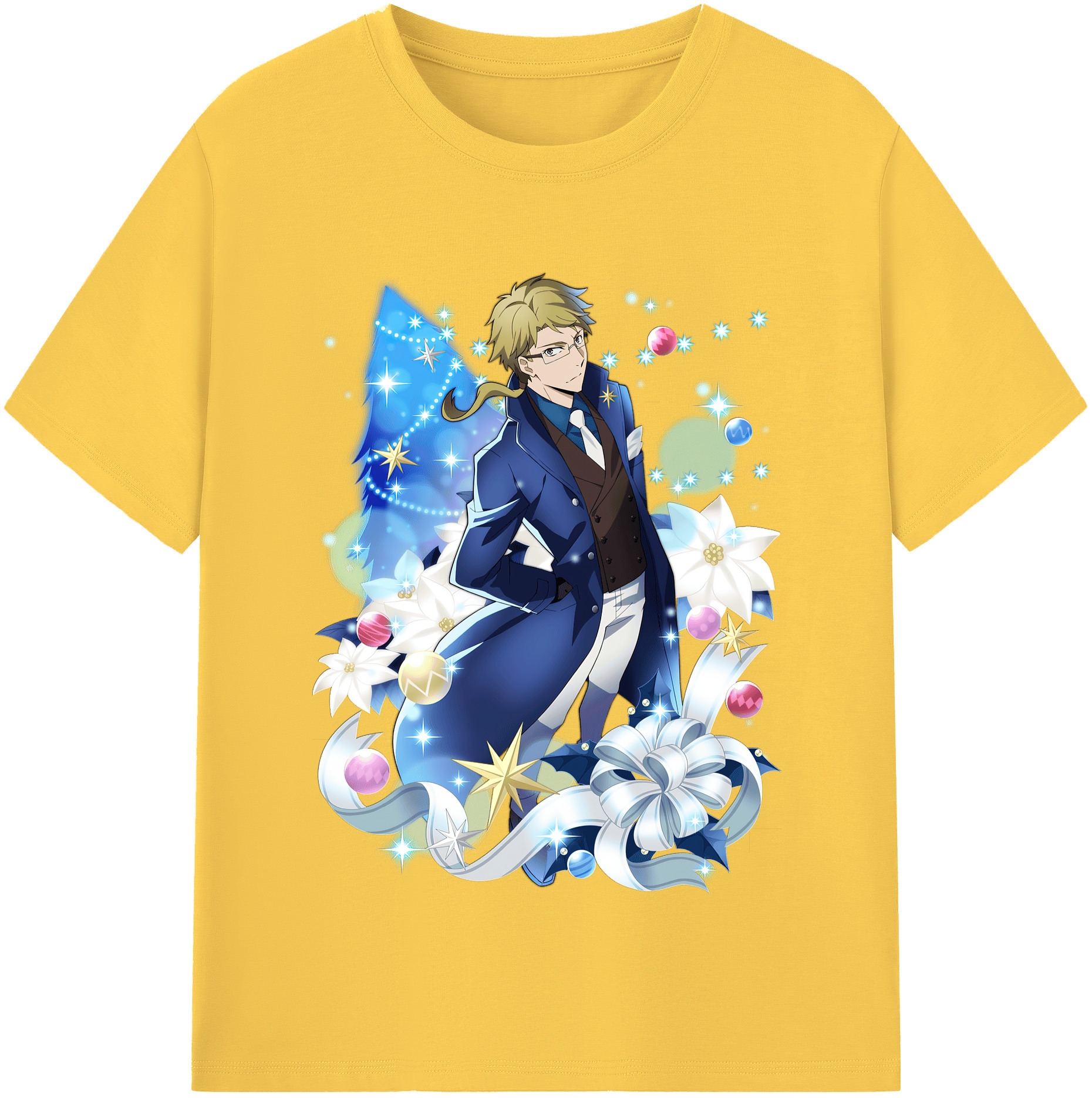 （画像用） 文豪ストレイドッグス Bungo Stray Dogs 綿100％半袖Tシャツ（フロントプリント）