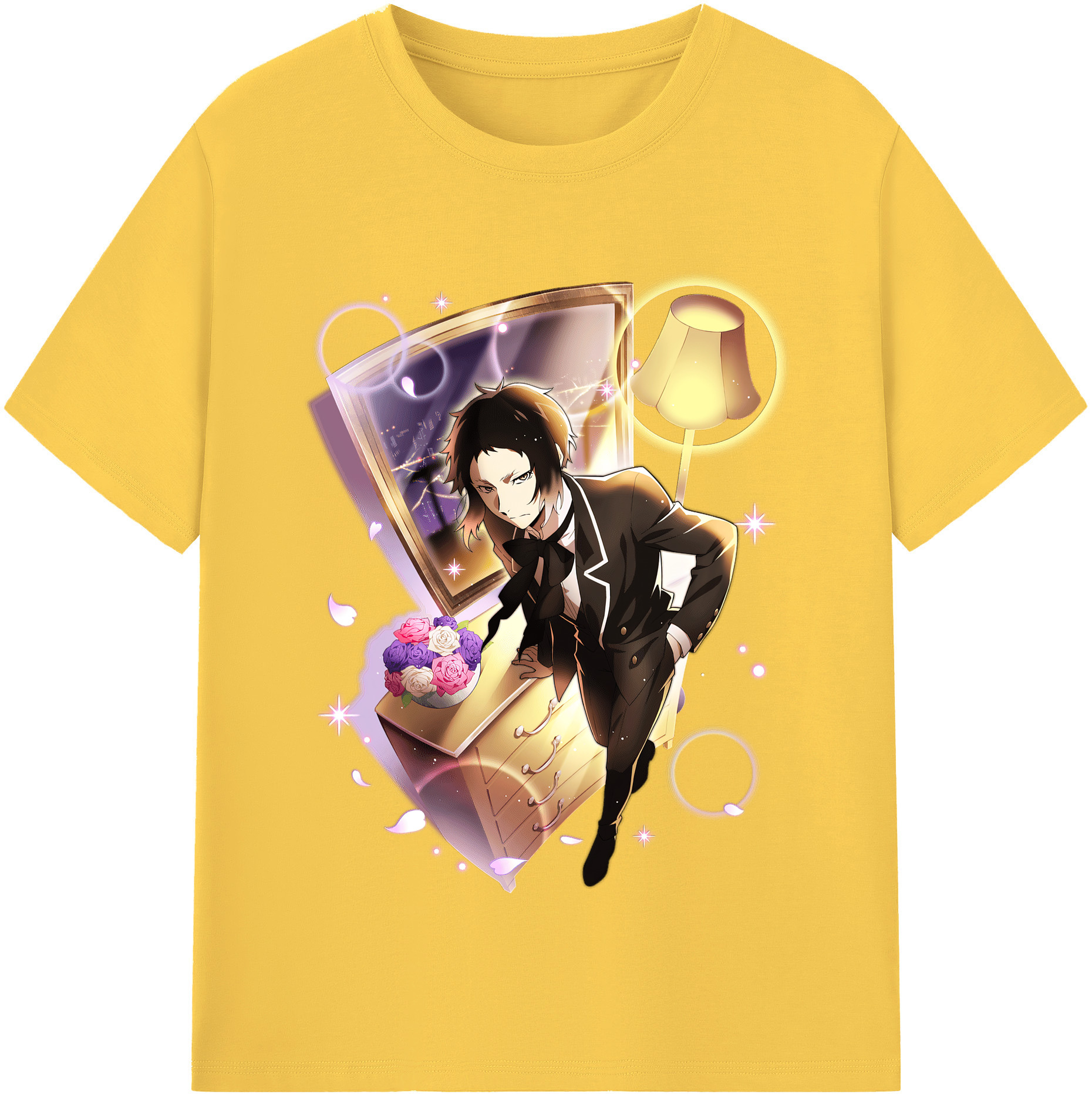 （画像用） 文豪ストレイドッグス Bungo Stray Dogs 綿100％半袖Tシャツ（フロントプリント）