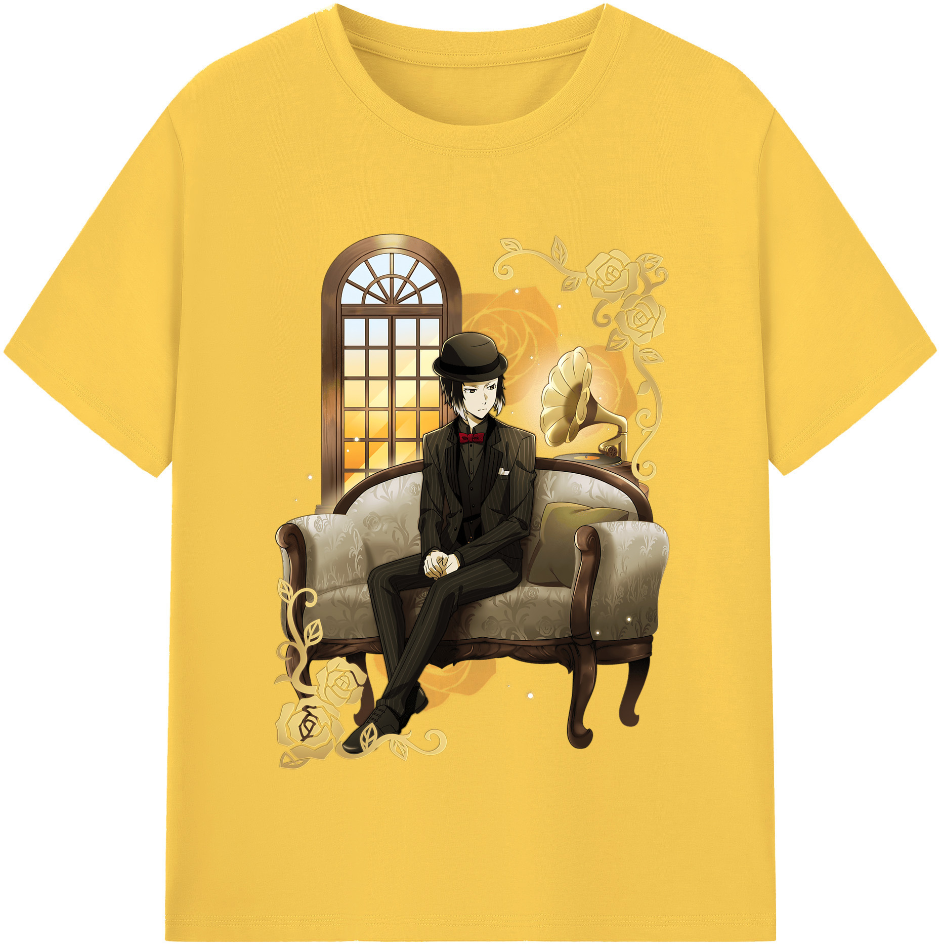 （画像用） 文豪ストレイドッグス Bungo Stray Dogs 綿100％半袖Tシャツ（フロントプリント）