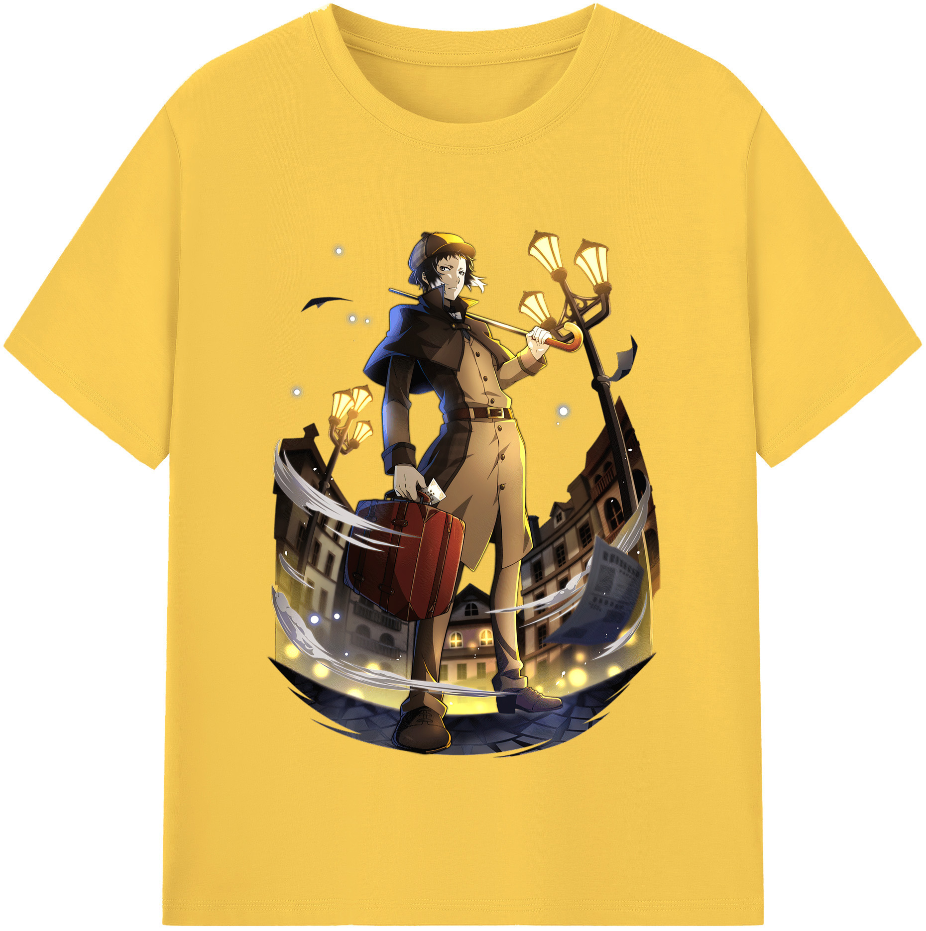 （画像用） 文豪ストレイドッグス Bungo Stray Dogs 綿100％半袖Tシャツ（フロントプリント）