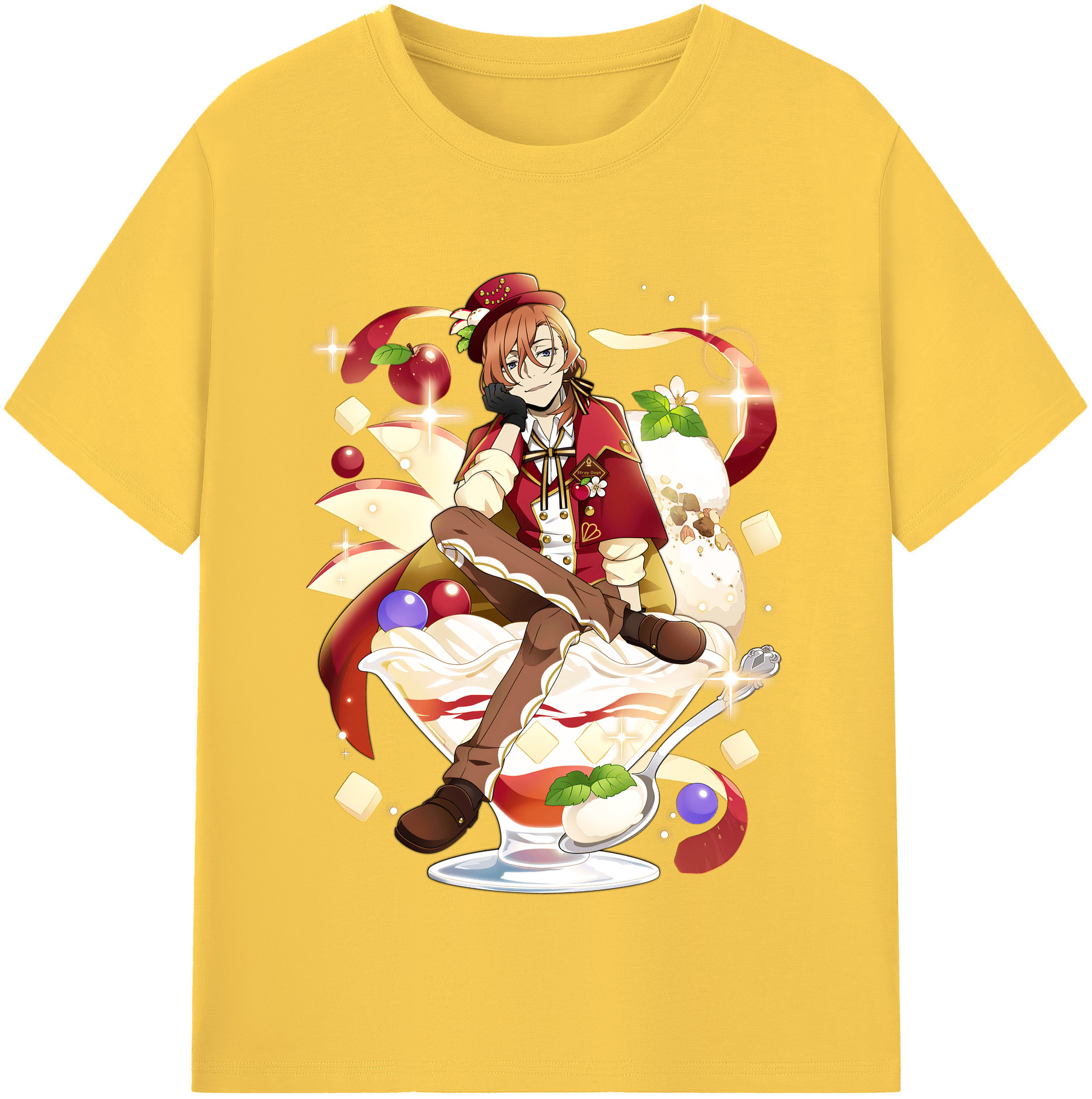（画像用） 文豪ストレイドッグス Bungo Stray Dogs 綿100％半袖Tシャツ（フロントプリント）
