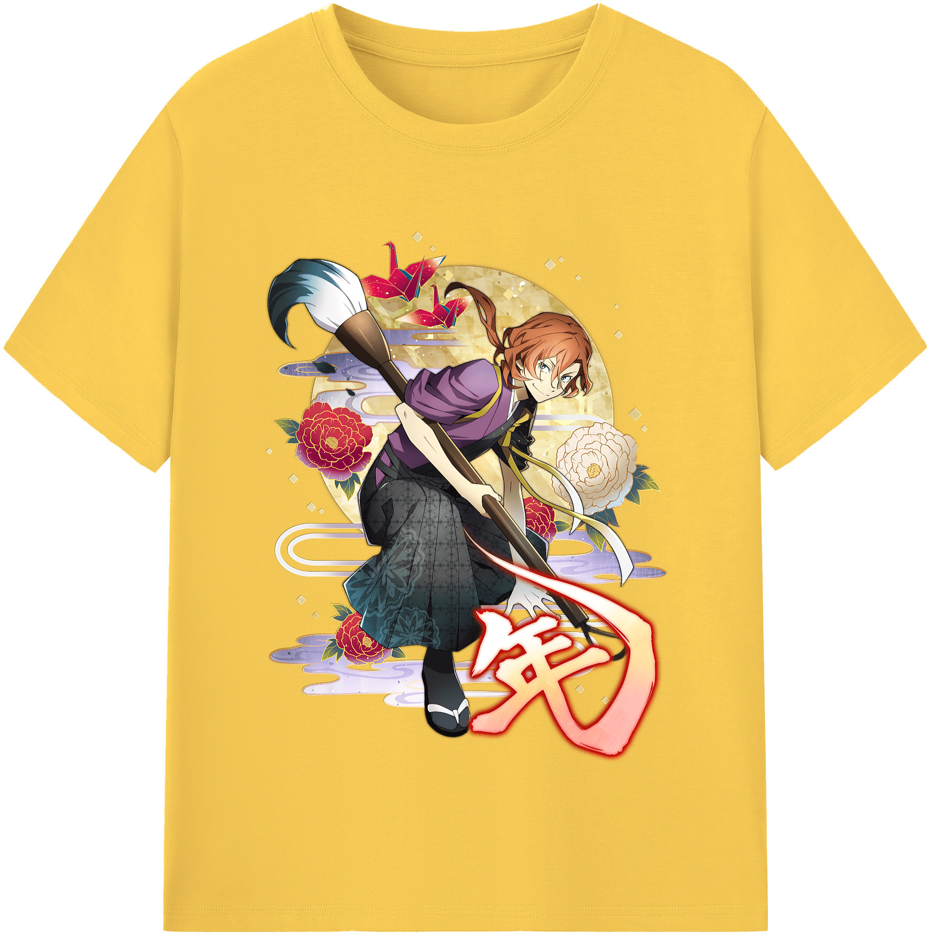 （画像用） 文豪ストレイドッグス Bungo Stray Dogs 綿100％半袖Tシャツ（フロントプリント）