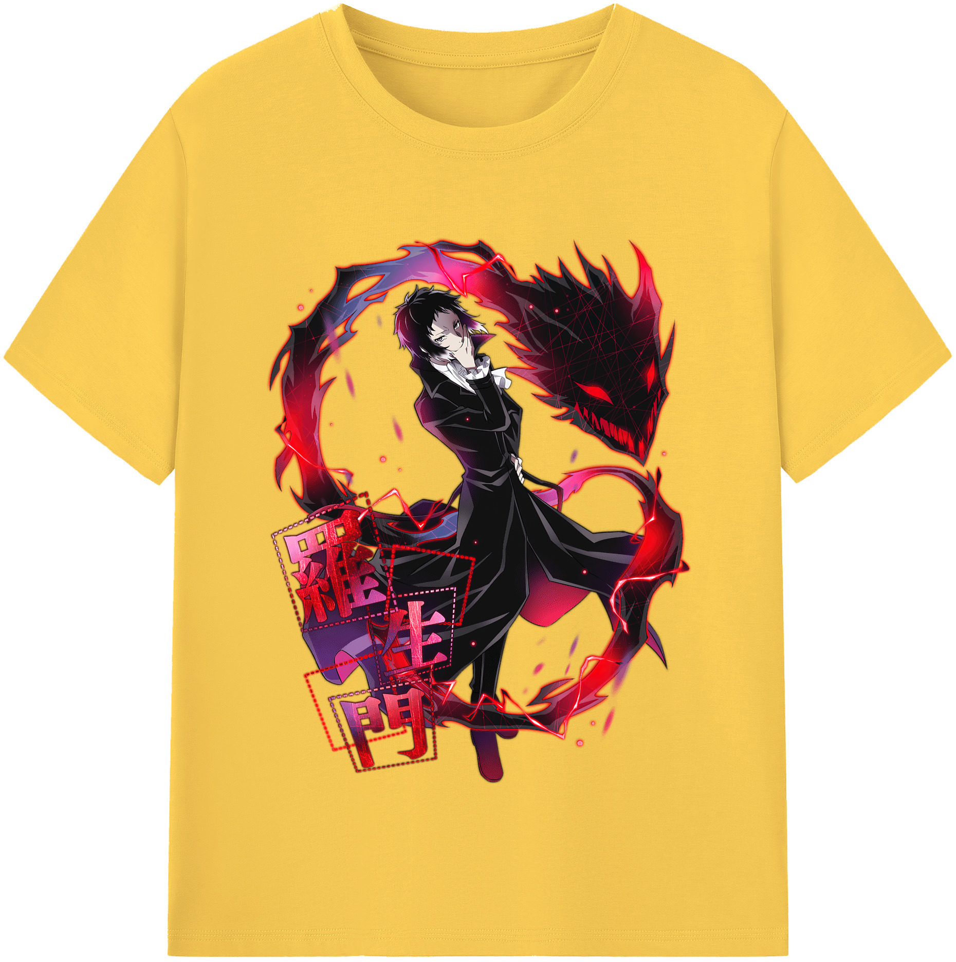 （画像用） 文豪ストレイドッグス Bungo Stray Dogs 綿100％半袖Tシャツ（フロントプリント）