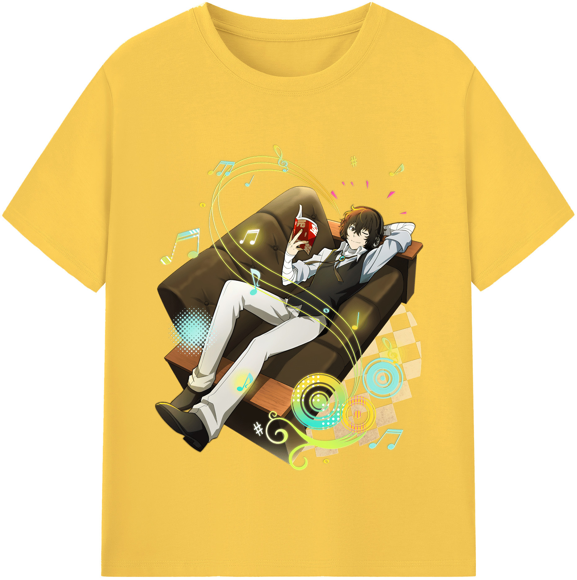 （画像用） 文豪ストレイドッグス Bungo Stray Dogs 綿100％半袖Tシャツ（フロントプリント）