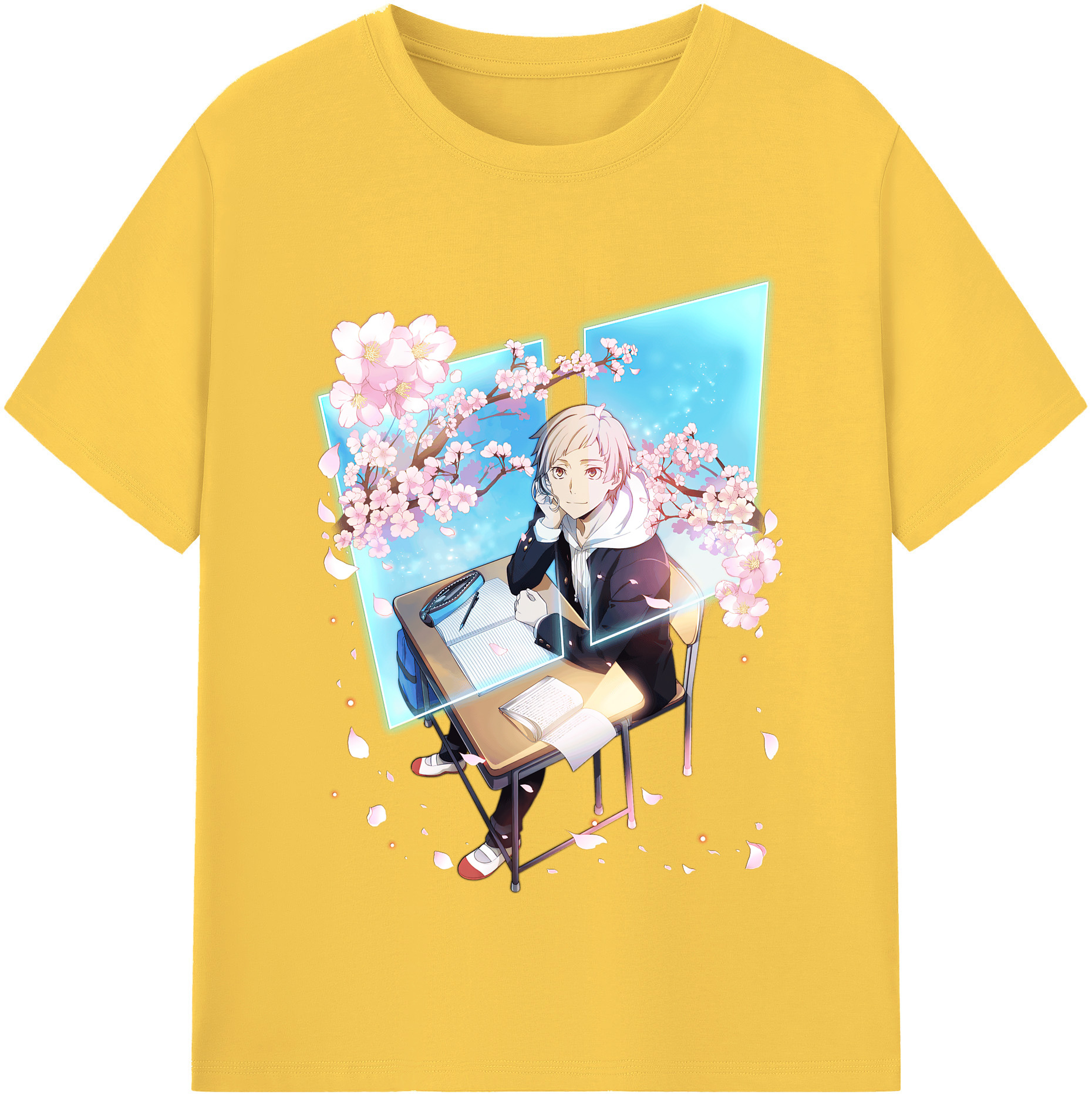 （画像用） 文豪ストレイドッグス Bungo Stray Dogs 綿100％半袖Tシャツ（フロントプリント）