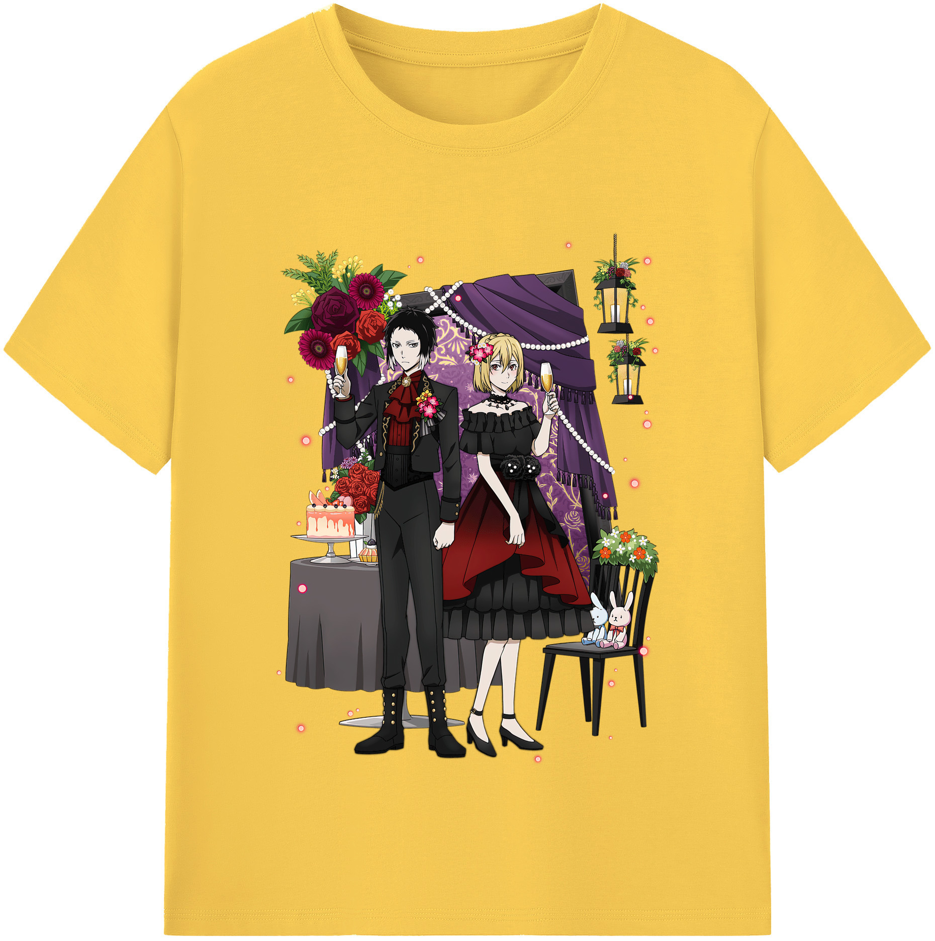 （画像用） 文豪ストレイドッグス Bungo Stray Dogs 綿100％半袖Tシャツ（フロントプリント）