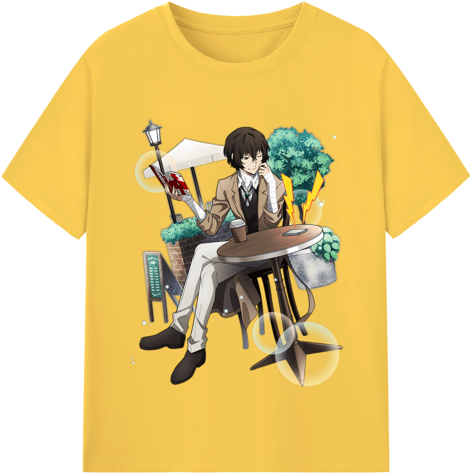 （画像用） 文豪ストレイドッグス Bungo Stray Dogs 綿100％半袖Tシャツ（フロントプリント）