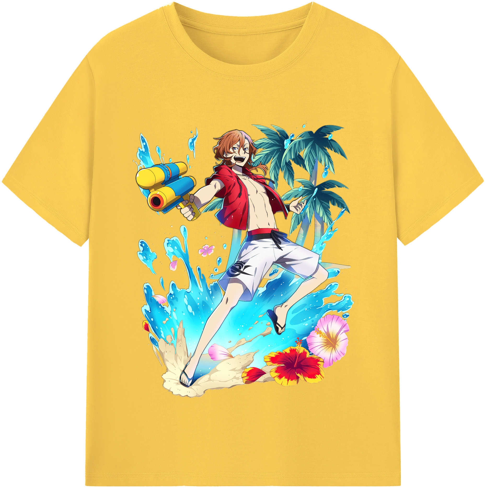 （画像用） 文豪ストレイドッグス Bungo Stray Dogs 綿100％半袖Tシャツ（フロントプリント）