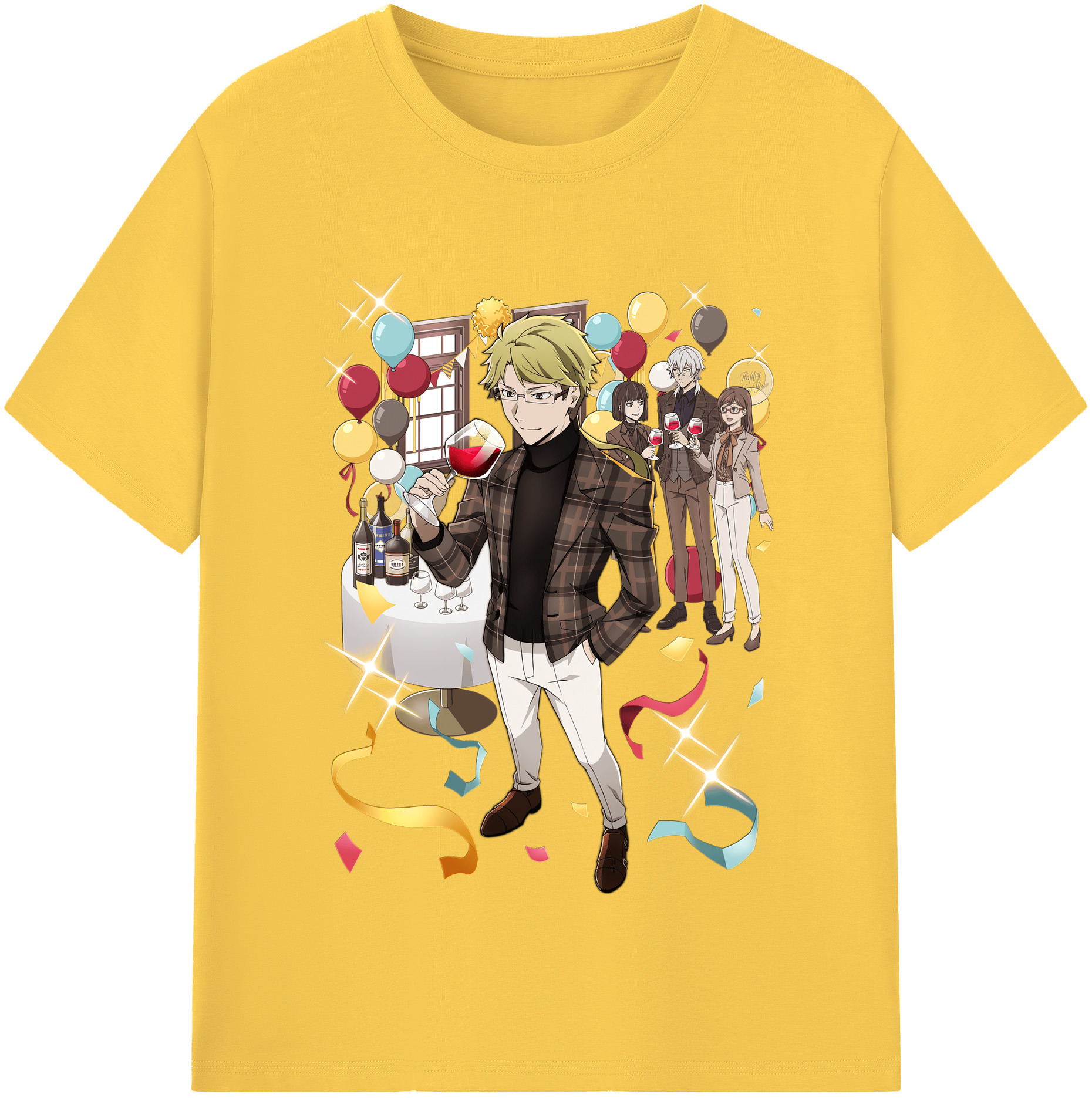 （画像用） 文豪ストレイドッグス Bungo Stray Dogs 綿100％半袖Tシャツ（フロントプリント）
