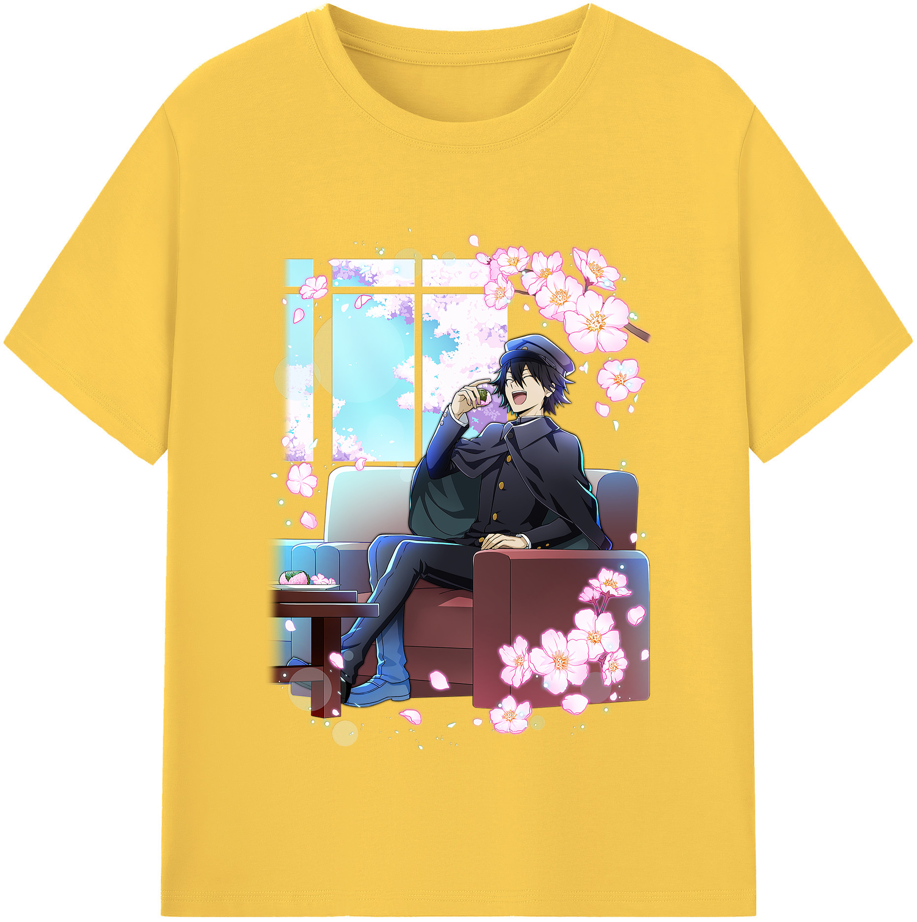 （画像用） 文豪ストレイドッグス Bungo Stray Dogs 綿100％半袖Tシャツ（フロントプリント）