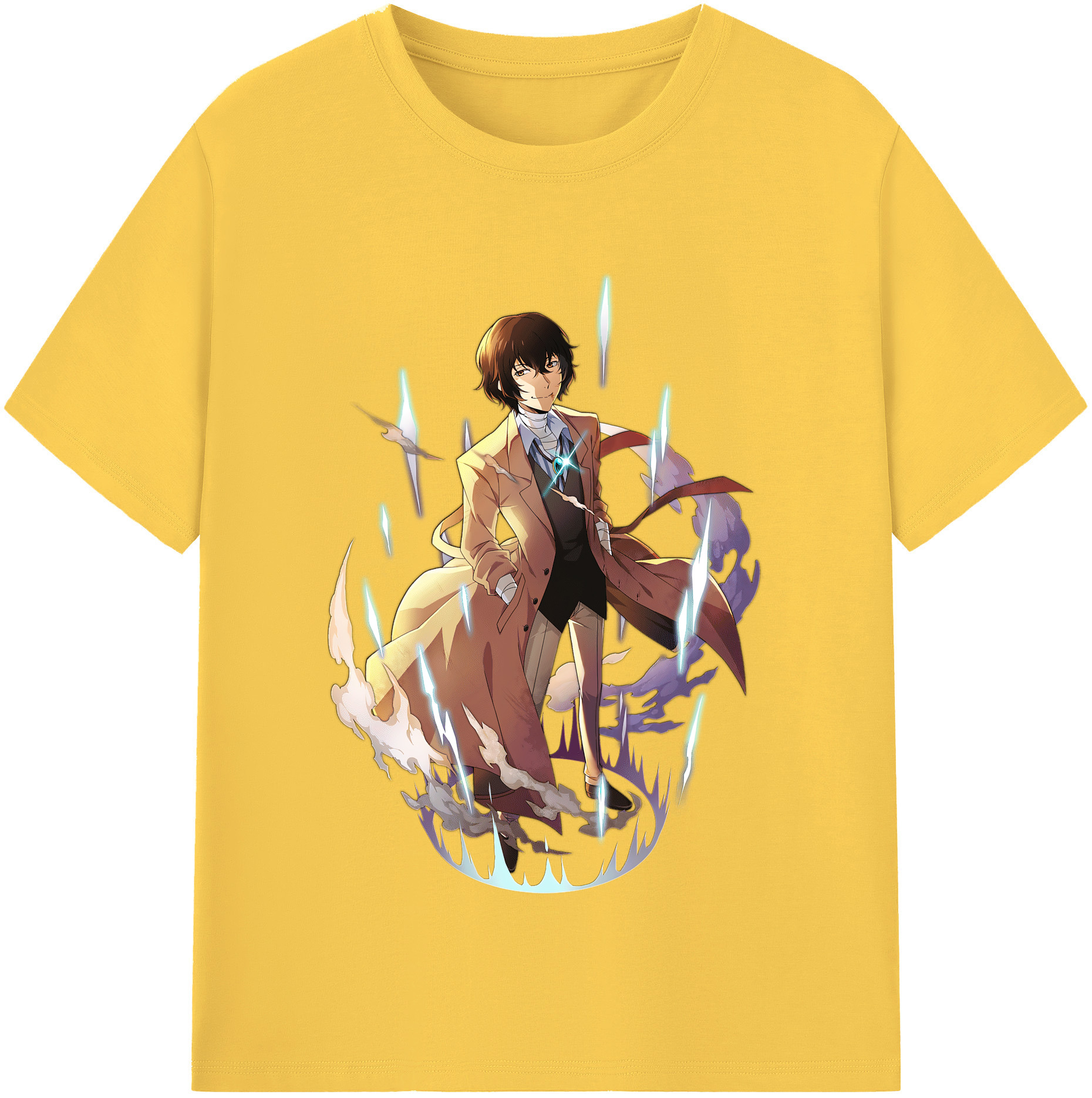 （画像用） 文豪ストレイドッグス Bungo Stray Dogs 綿100％半袖Tシャツ（フロントプリント）