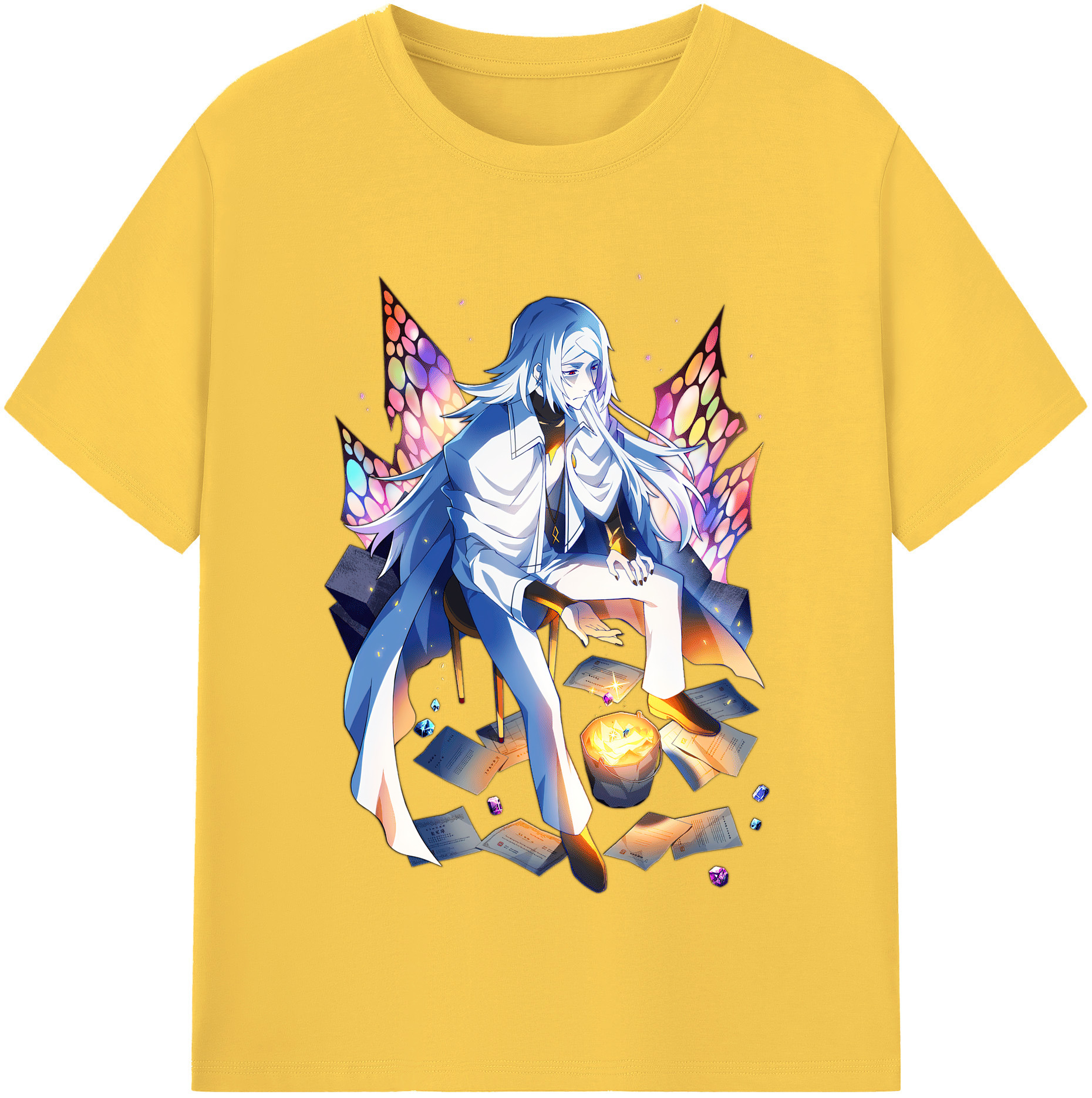 （画像用） 文豪ストレイドッグス Bungo Stray Dogs 綿100％半袖Tシャツ（フロントプリント）