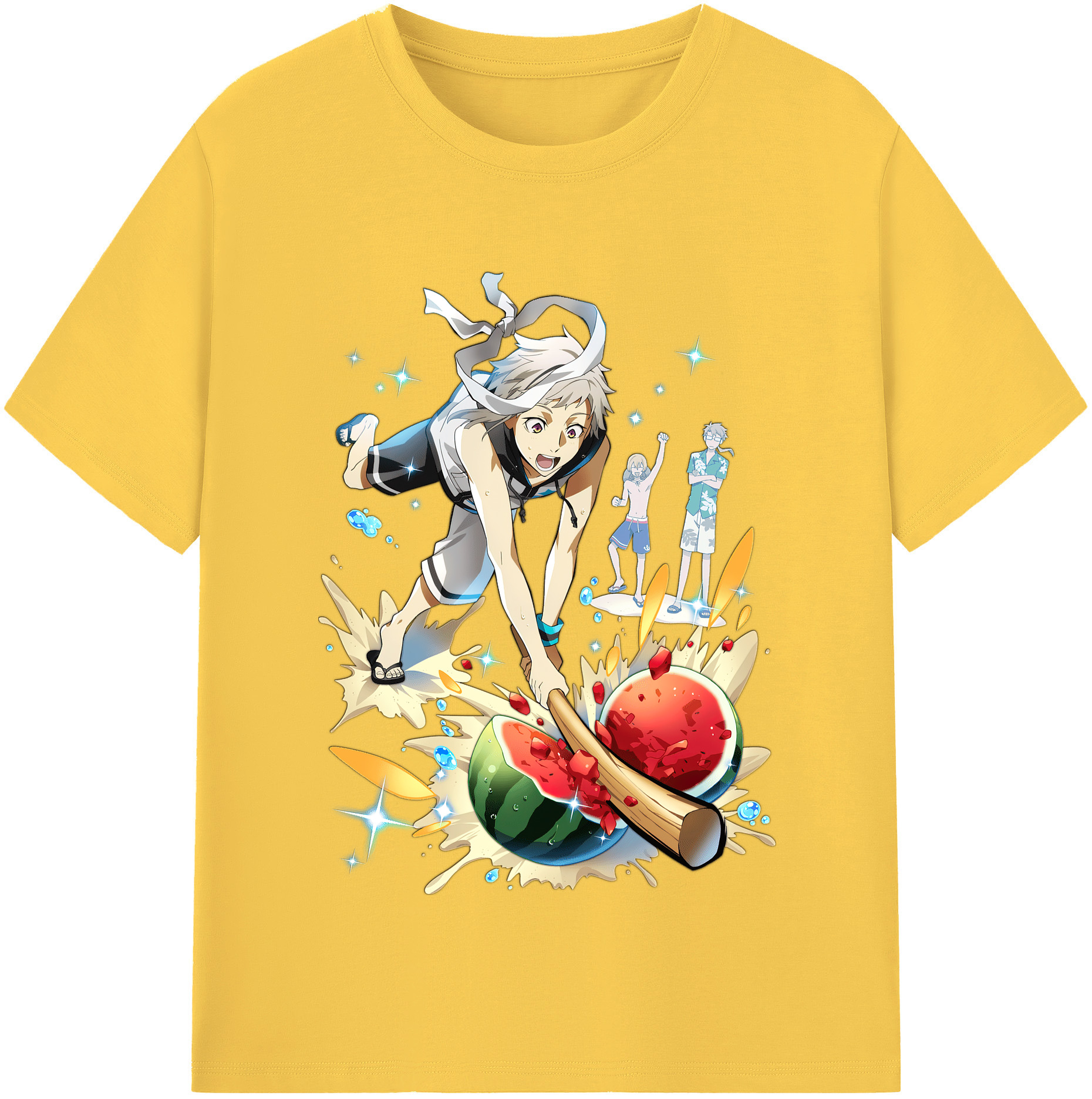 （画像用） 文豪ストレイドッグス Bungo Stray Dogs 綿100％半袖Tシャツ（フロントプリント）