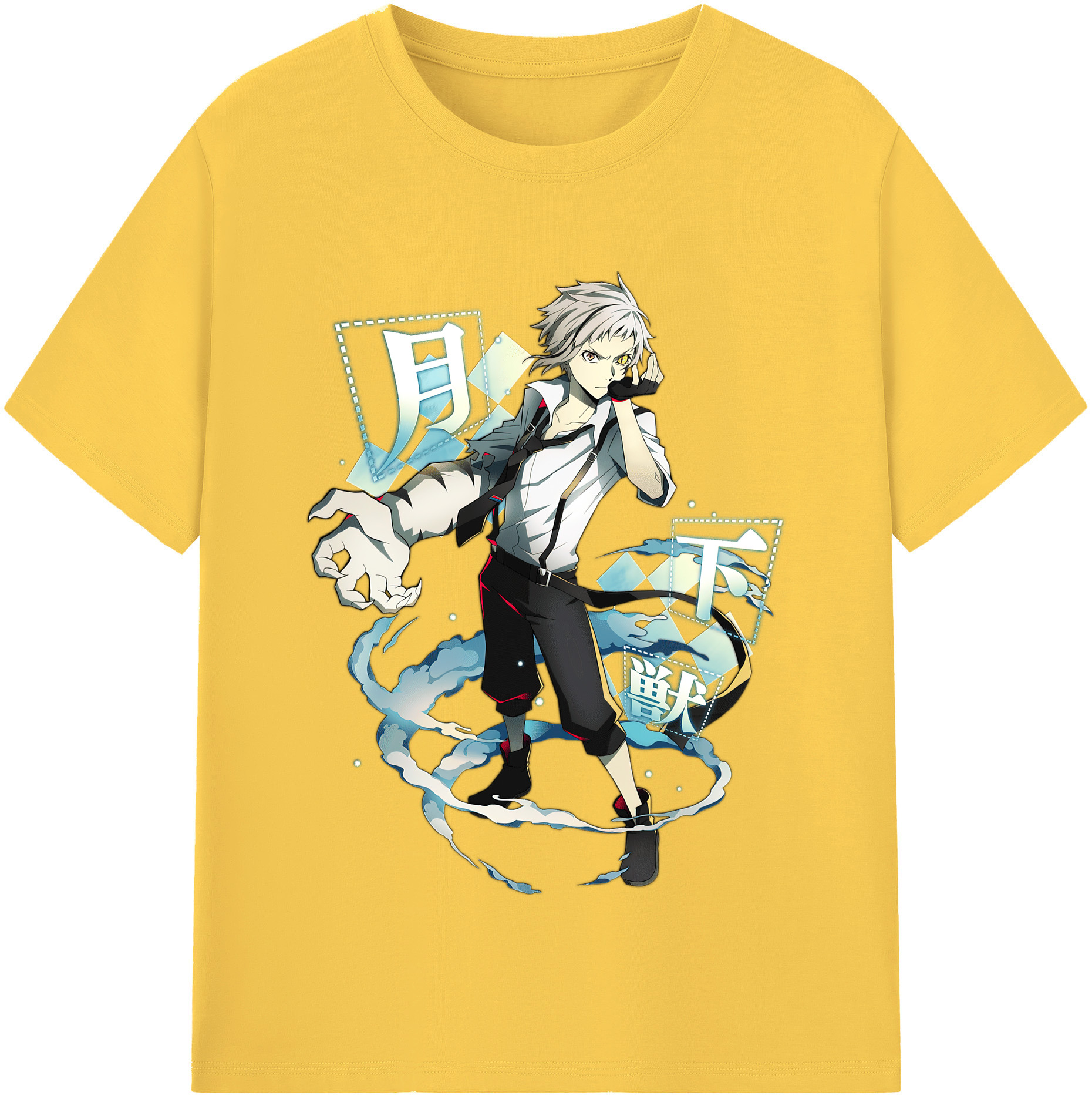 （画像用） 文豪ストレイドッグス Bungo Stray Dogs 綿100％半袖Tシャツ（フロントプリント）