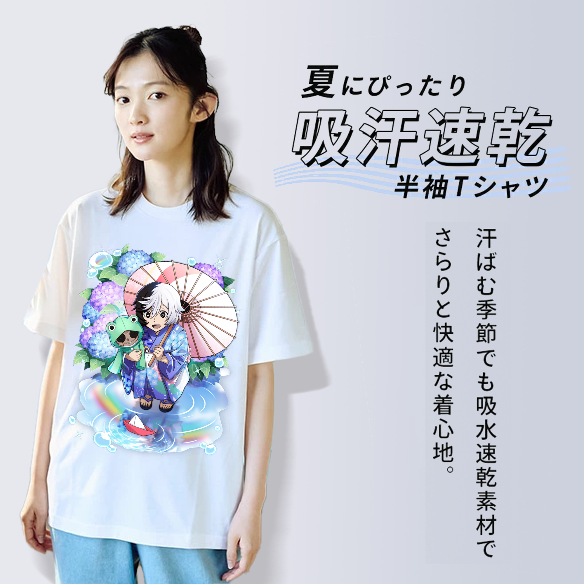 文豪ストレイドッグス Bungo Stray Dogs 綿100％半袖Tシャツ（フロントプリント）