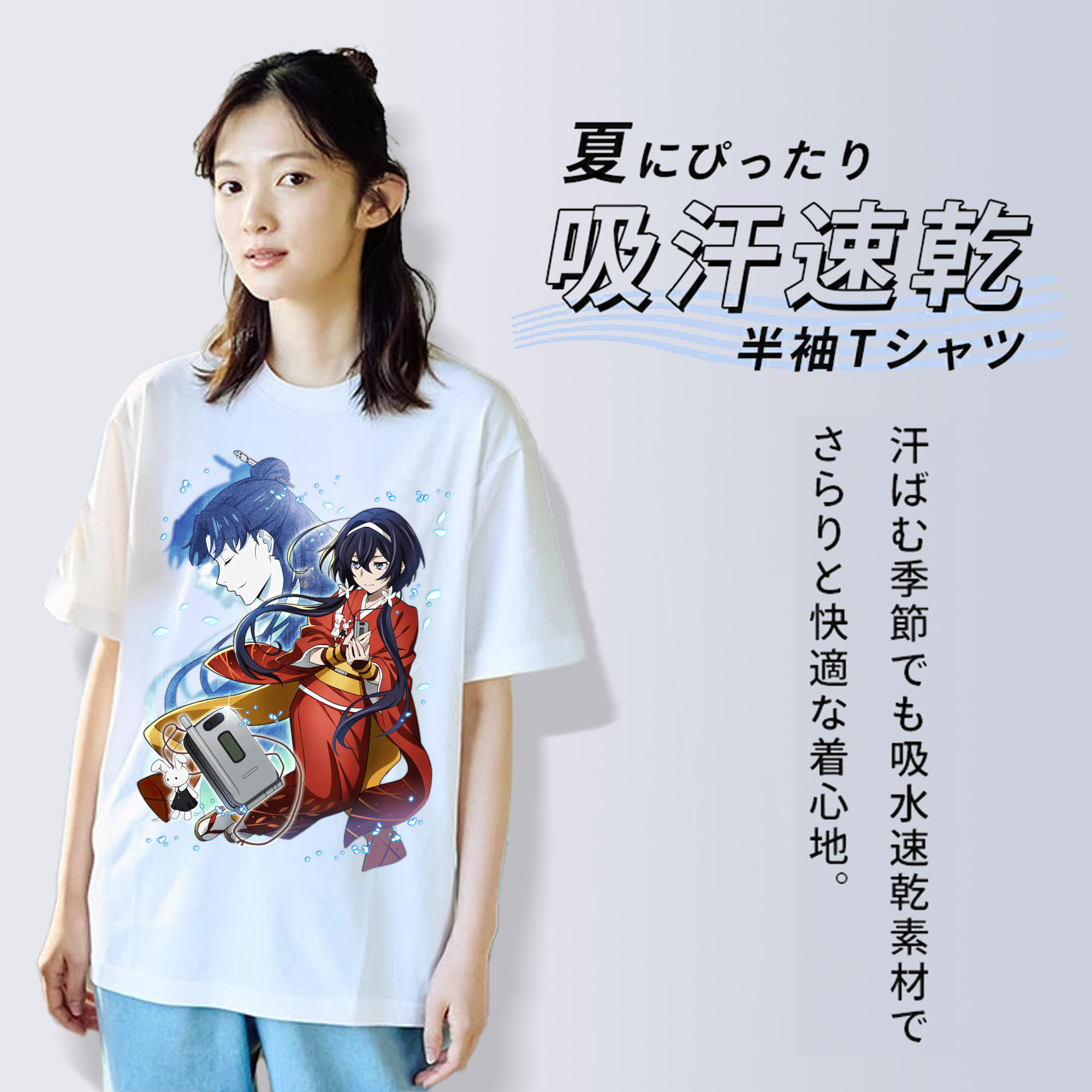 文豪ストレイドッグス Bungo Stray Dogs 綿100％半袖Tシャツ（フロントプリント）