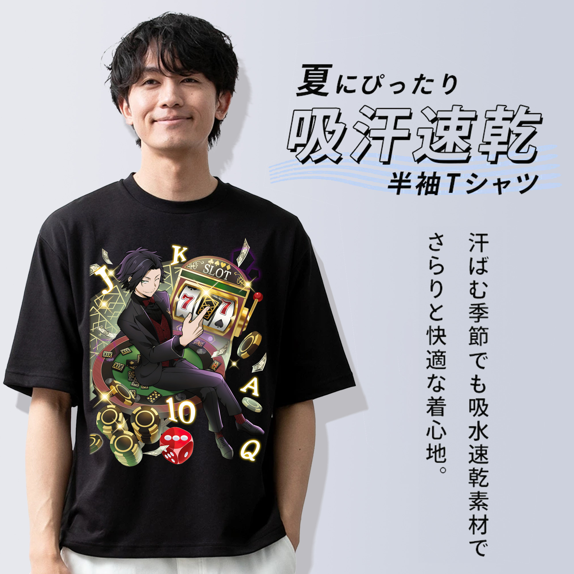 文豪ストレイドッグス Bungo Stray Dogs 綿100％半袖Tシャツ（フロントプリント）
