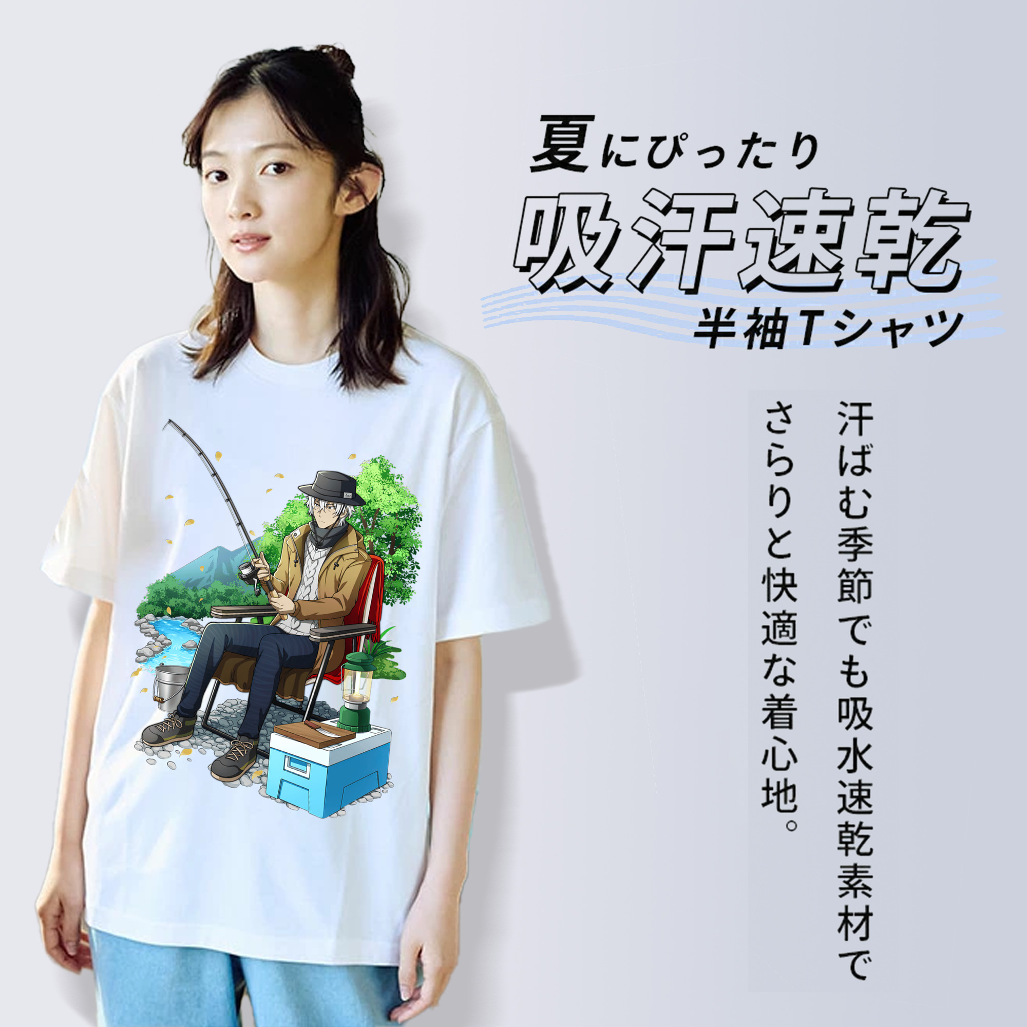 文豪ストレイドッグス Bungo Stray Dogs 綿100％半袖Tシャツ（フロントプリント）