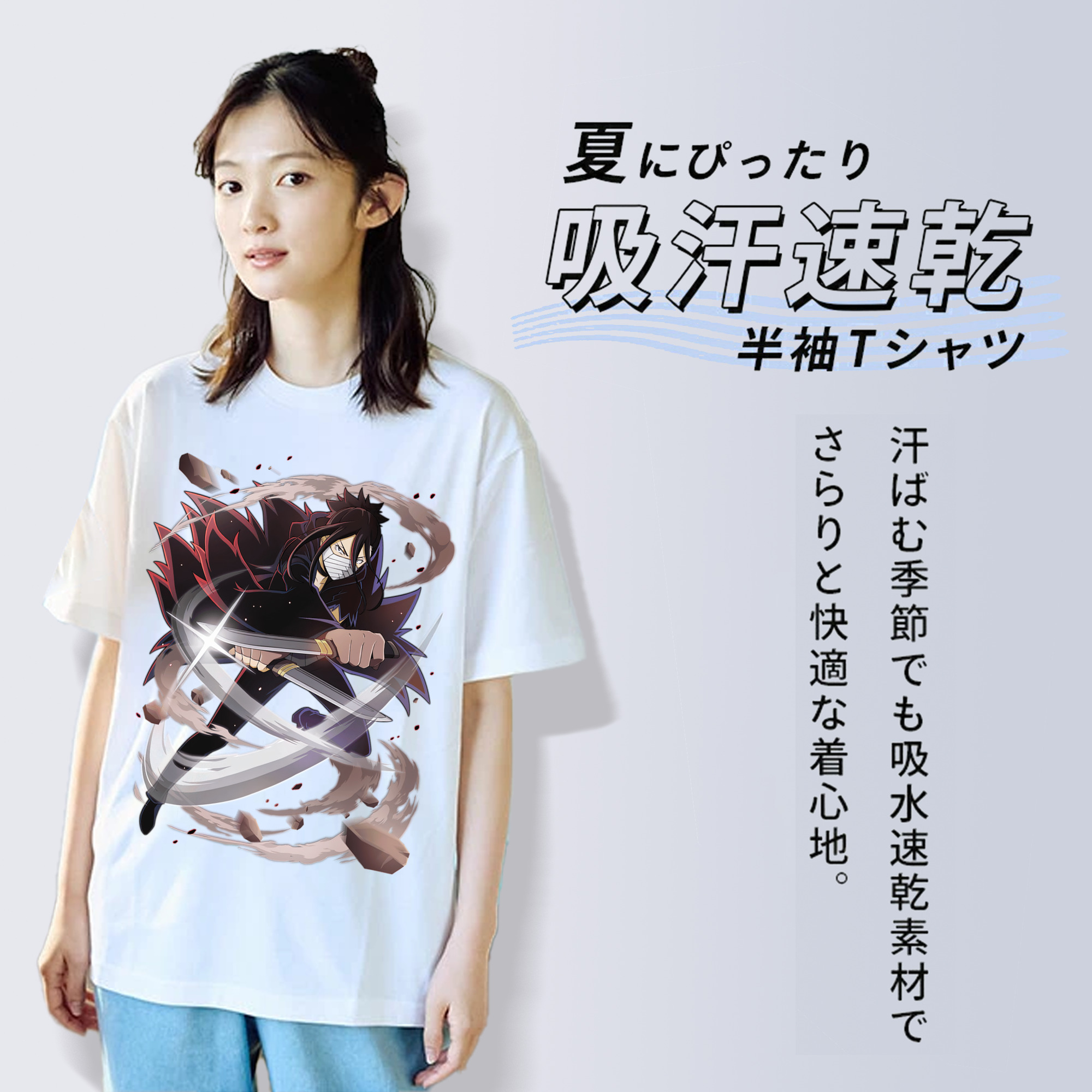 文豪ストレイドッグス Bungo Stray Dogs 綿100％半袖Tシャツ（フロントプリント）