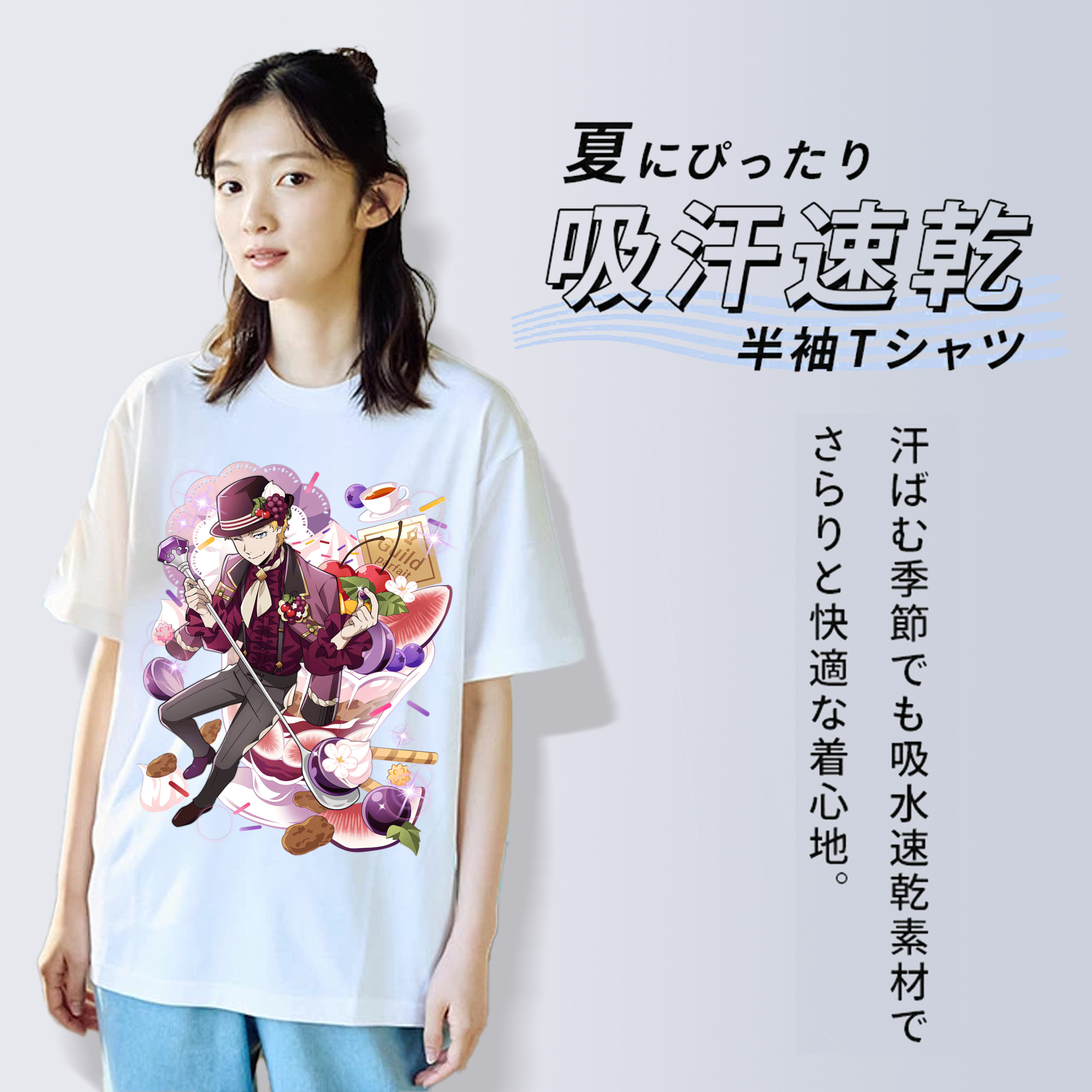 文豪ストレイドッグス Bungo Stray Dogs 綿100％半袖Tシャツ（フロントプリント）