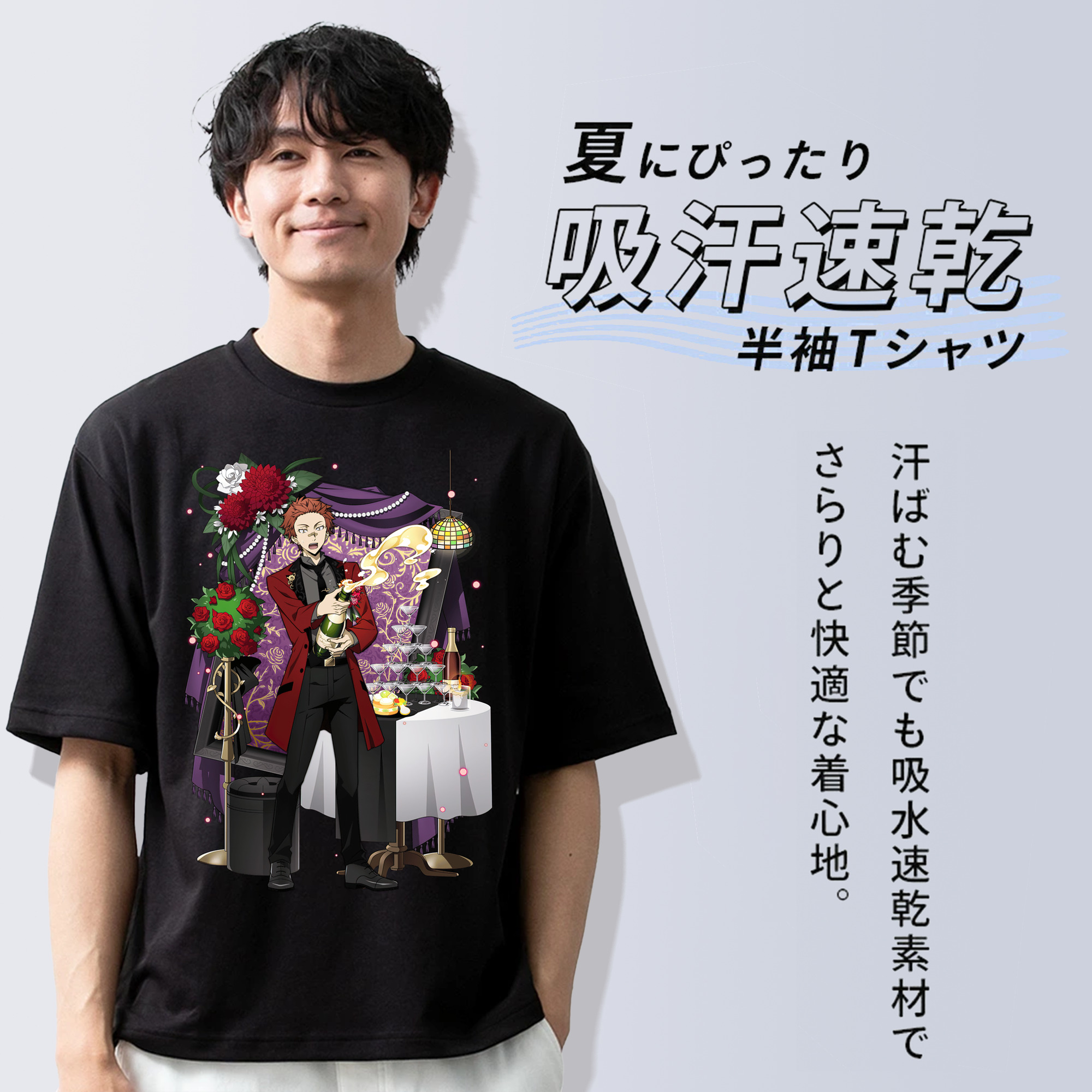 文豪ストレイドッグス Bungo Stray Dogs 綿100％半袖Tシャツ（フロントプリント）