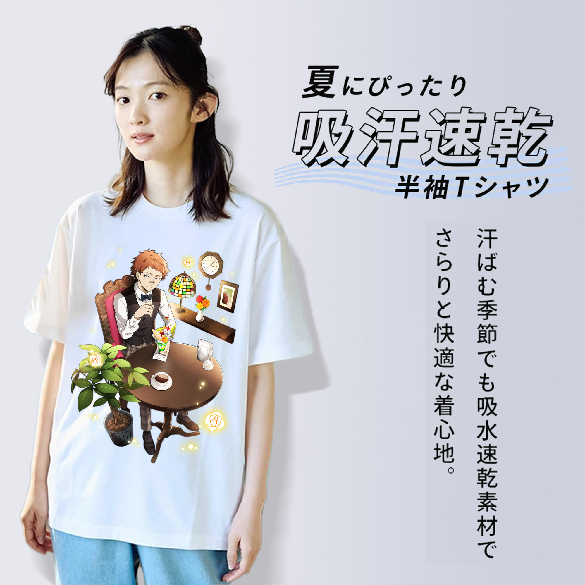 文豪ストレイドッグス Bungo Stray Dogs 綿100％半袖Tシャツ（フロントプリント）