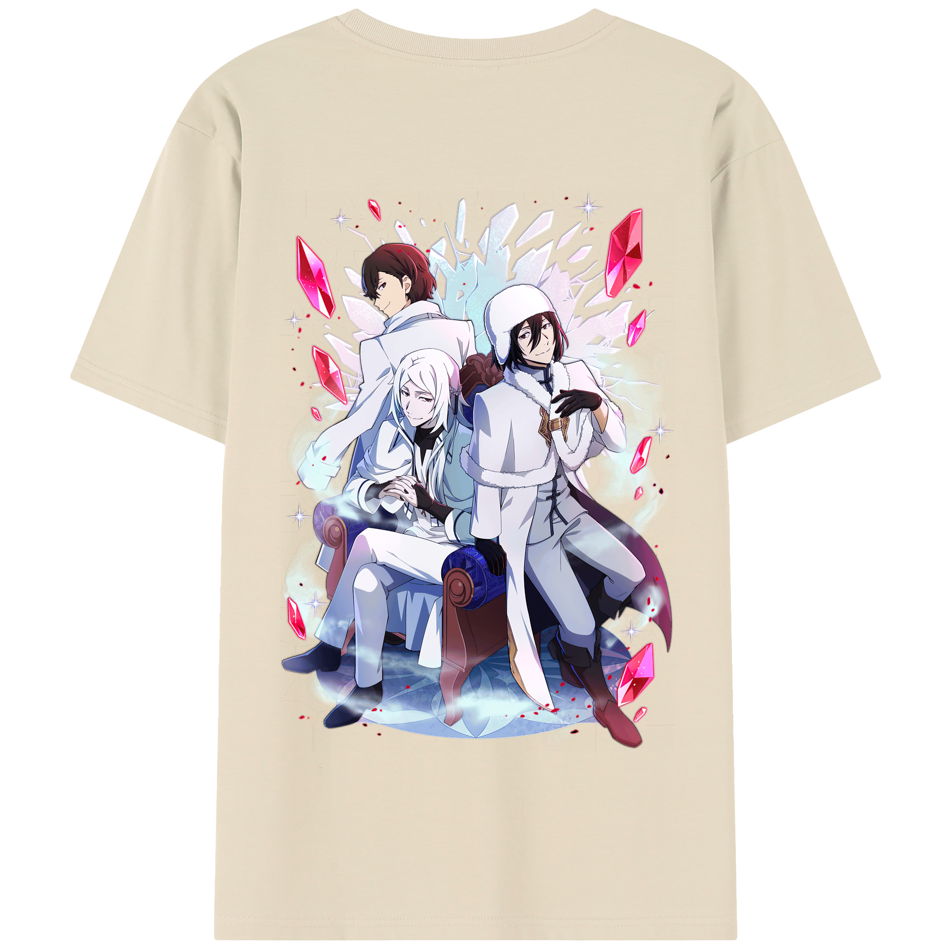 （画像用） 文豪ストレイドッグス Bungo Stray Dogs 綿100％半袖Tシャツ（背面プリント）
