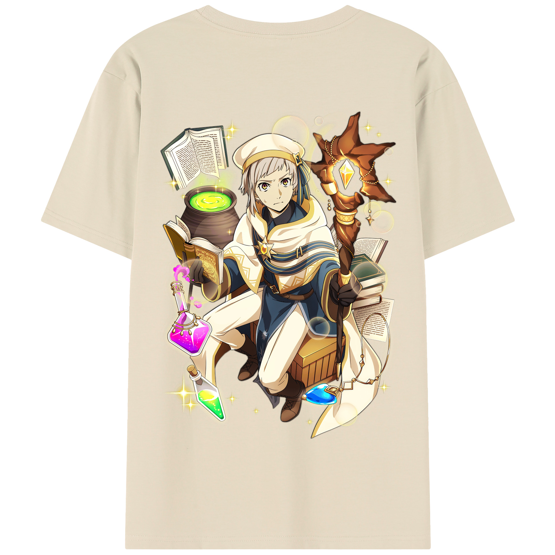 （画像用） 文豪ストレイドッグス Bungo Stray Dogs 綿100％半袖Tシャツ（背面プリント）