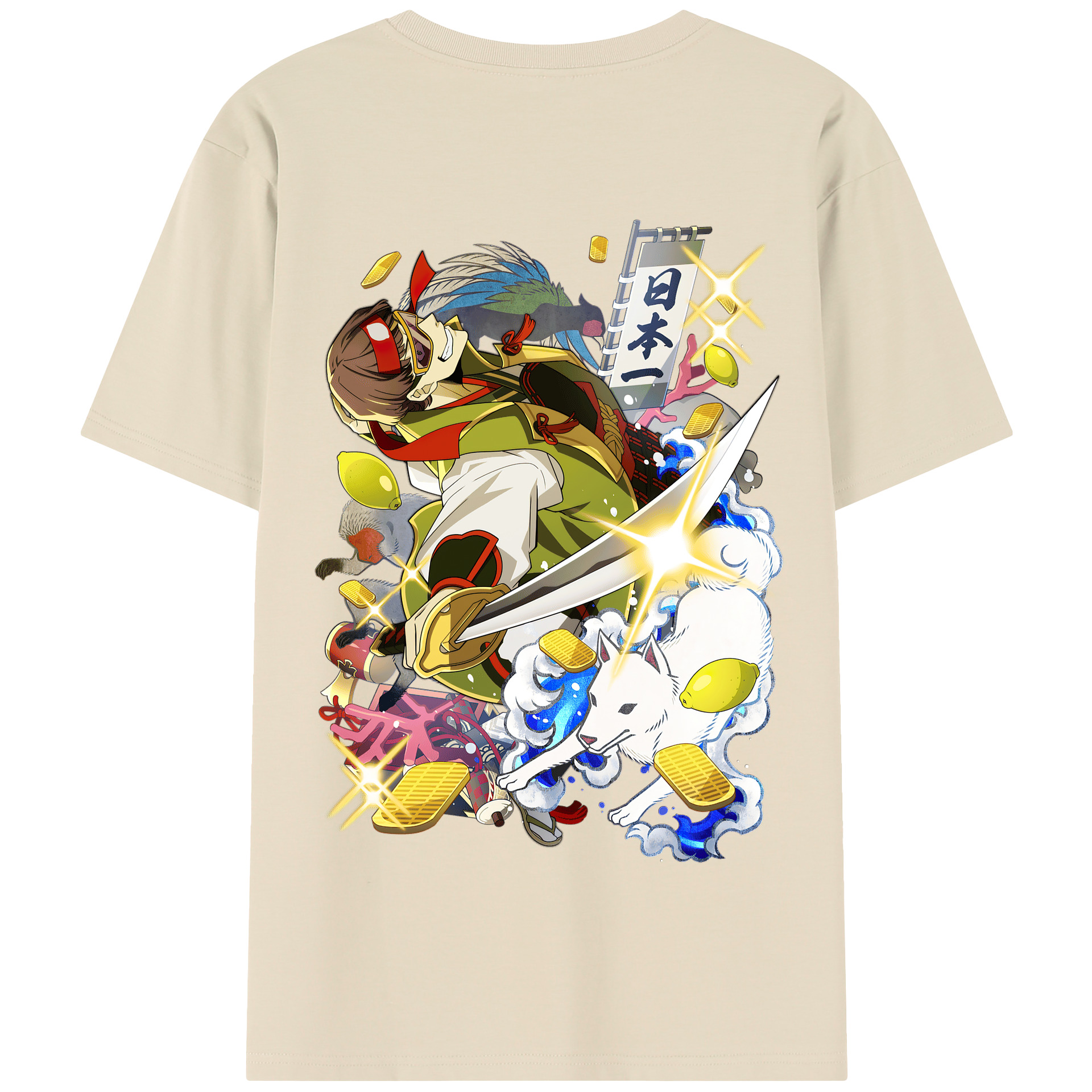 （画像用） 文豪ストレイドッグス Bungo Stray Dogs 綿100％半袖Tシャツ（背面プリント）
