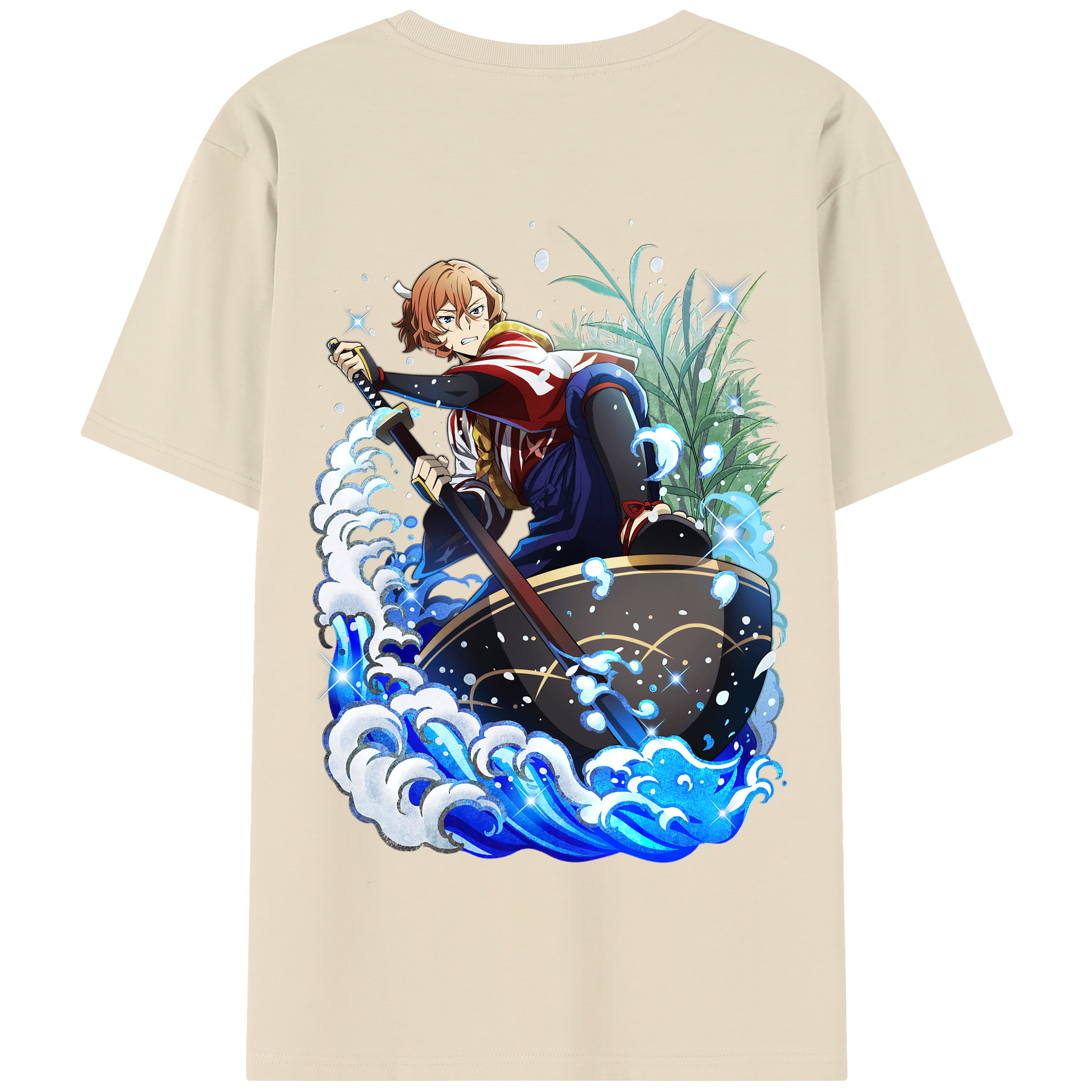 （画像用） 文豪ストレイドッグス Bungo Stray Dogs 綿100％半袖Tシャツ（背面プリント）