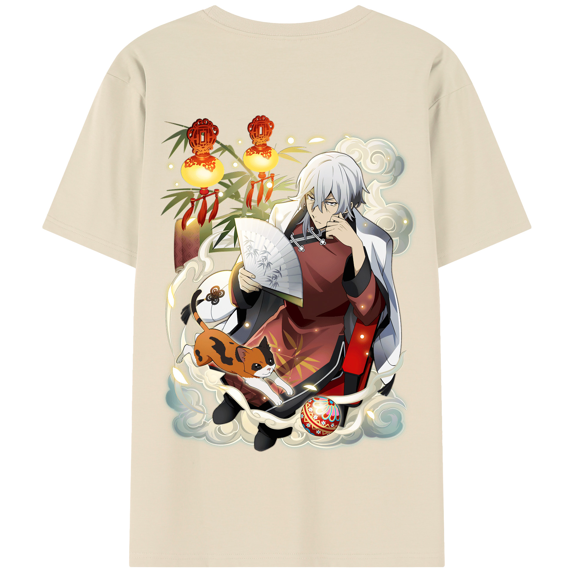 （画像用） 文豪ストレイドッグス Bungo Stray Dogs 綿100％半袖Tシャツ（背面プリント）
