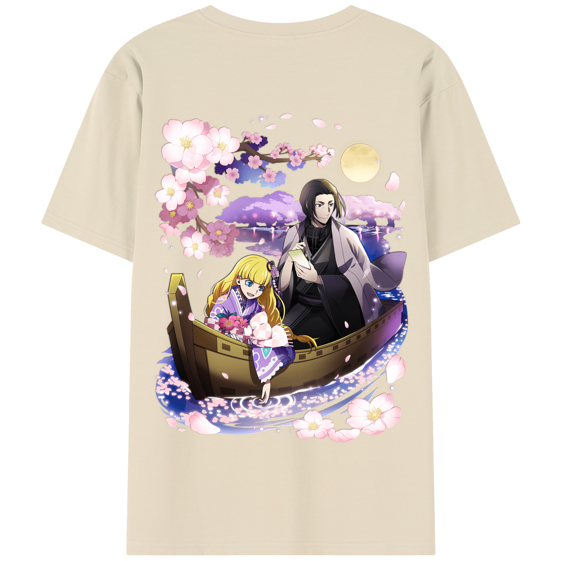 （画像用） 文豪ストレイドッグス Bungo Stray Dogs 綿100％半袖Tシャツ（背面プリント）