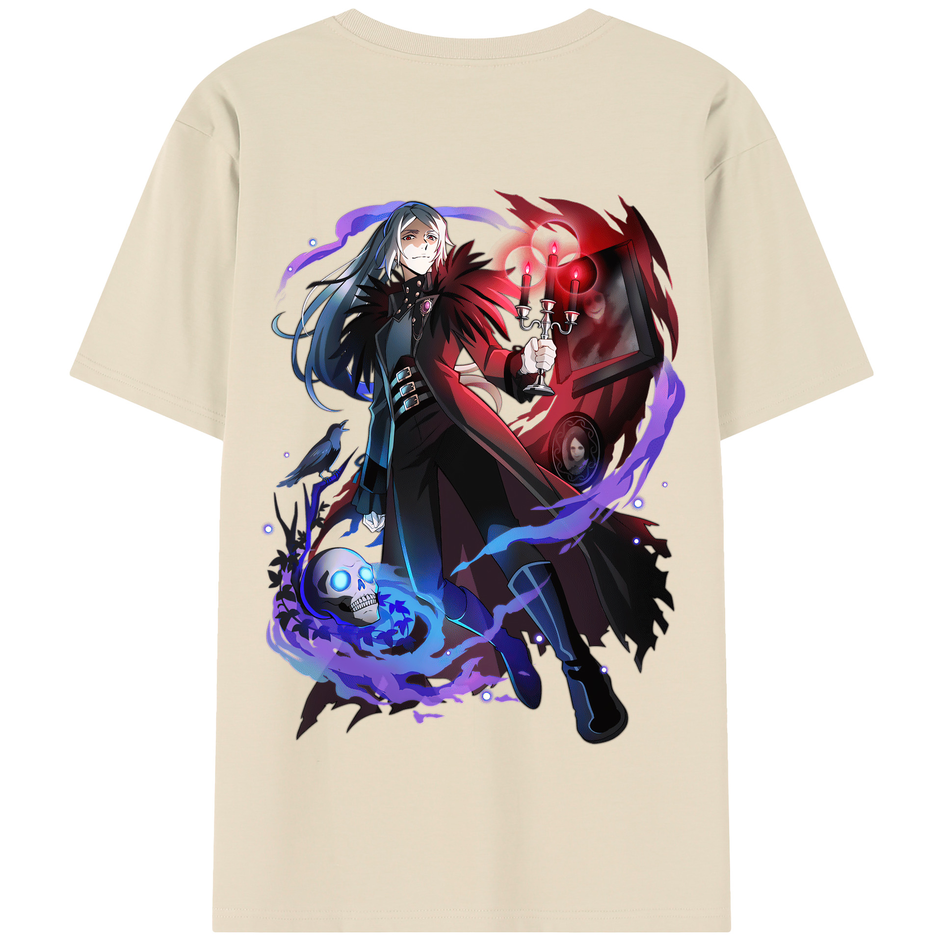 （画像用） 文豪ストレイドッグス Bungo Stray Dogs 綿100％半袖Tシャツ（背面プリント）