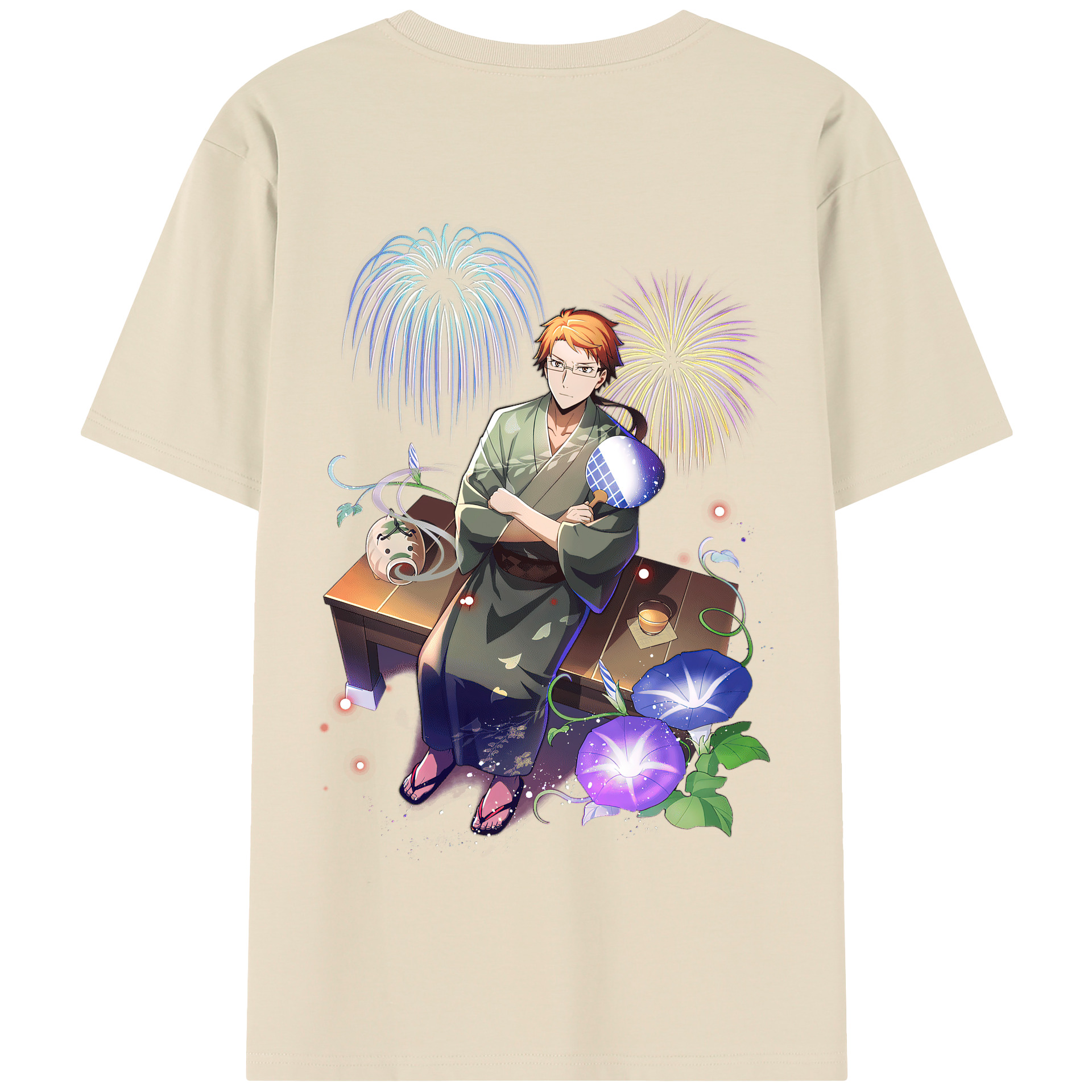（画像用） 文豪ストレイドッグス Bungo Stray Dogs 綿100％半袖Tシャツ（背面プリント）