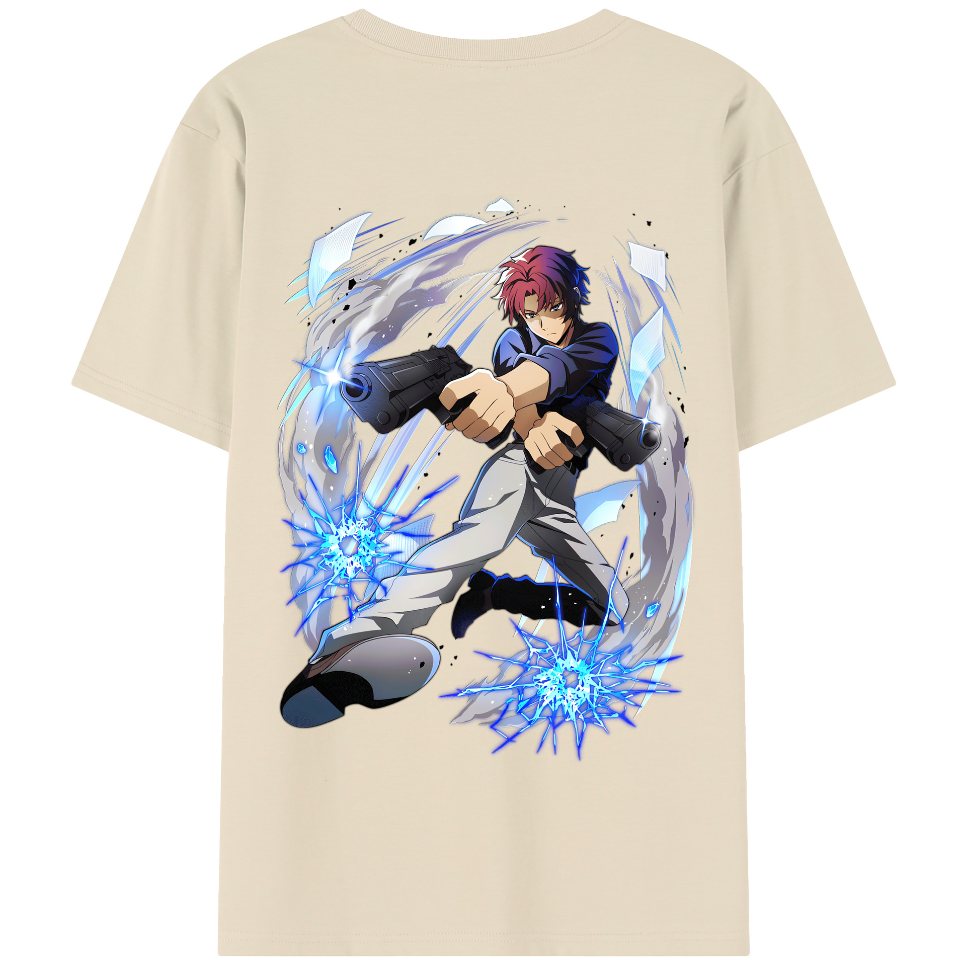 （画像用） 文豪ストレイドッグス Bungo Stray Dogs 綿100％半袖Tシャツ（背面プリント）