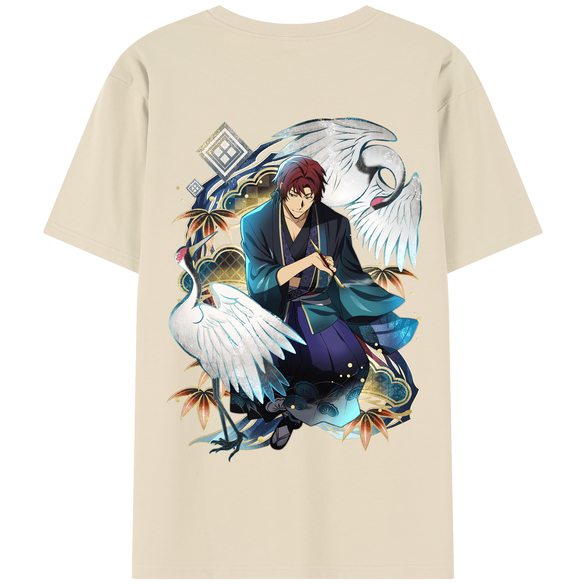 （画像用） 文豪ストレイドッグス Bungo Stray Dogs 綿100％半袖Tシャツ（背面プリント）