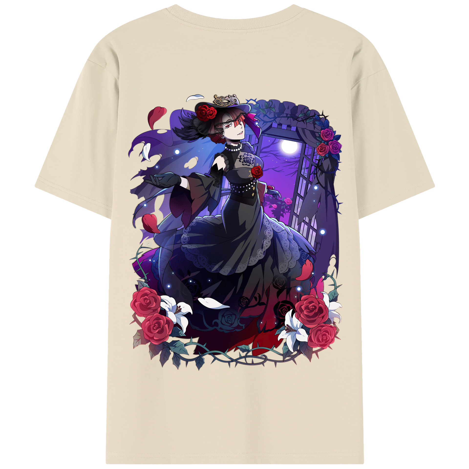 （画像用） 文豪ストレイドッグス Bungo Stray Dogs 綿100％半袖Tシャツ（背面プリント）