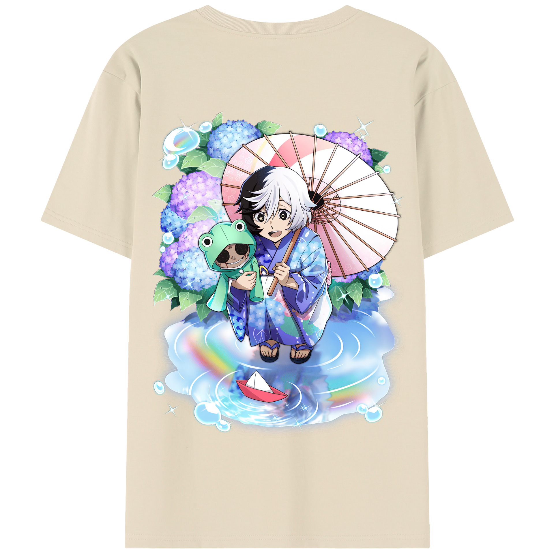 （画像用） 文豪ストレイドッグス Bungo Stray Dogs 綿100％半袖Tシャツ（背面プリント）