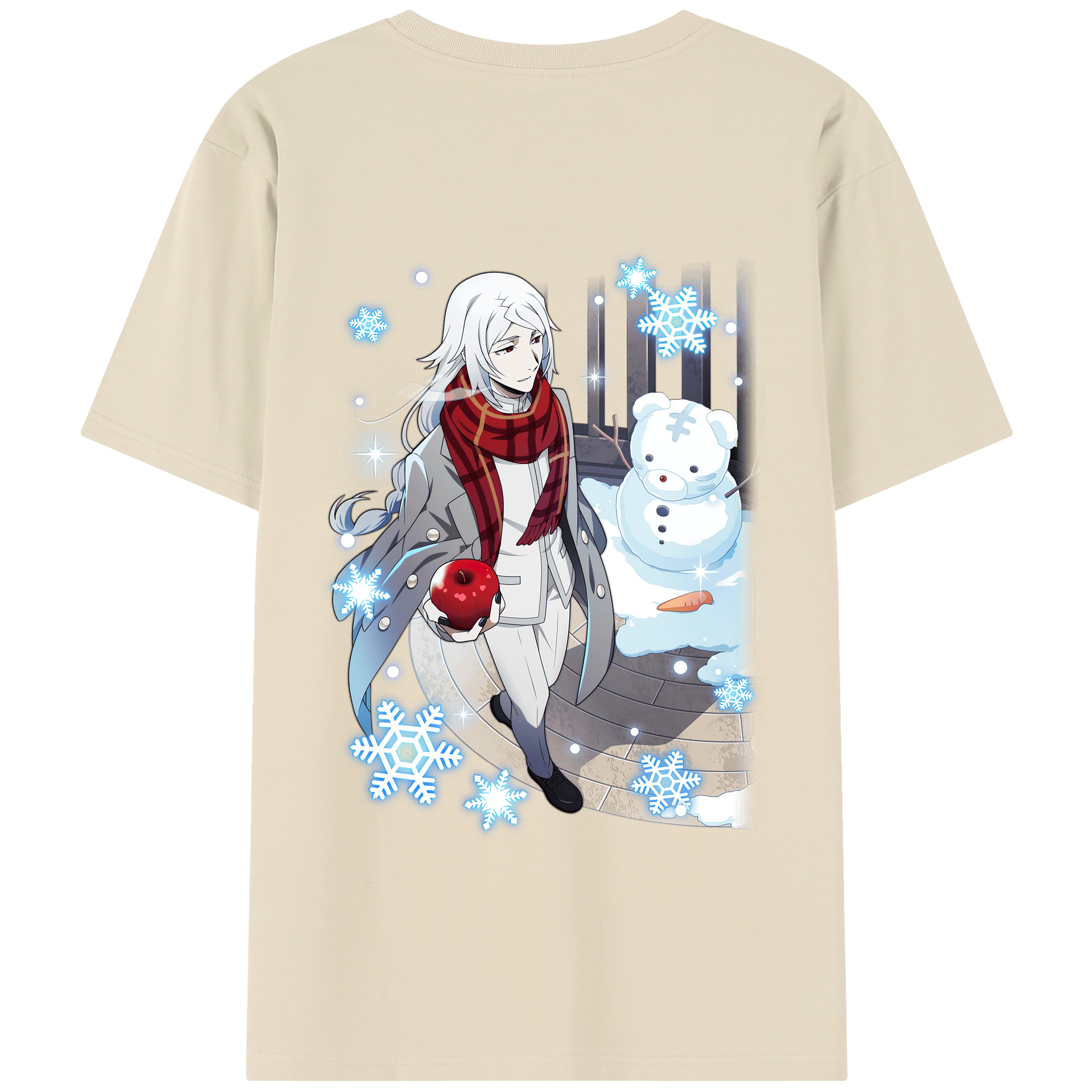 （画像用） 文豪ストレイドッグス Bungo Stray Dogs 綿100％半袖Tシャツ（背面プリント）