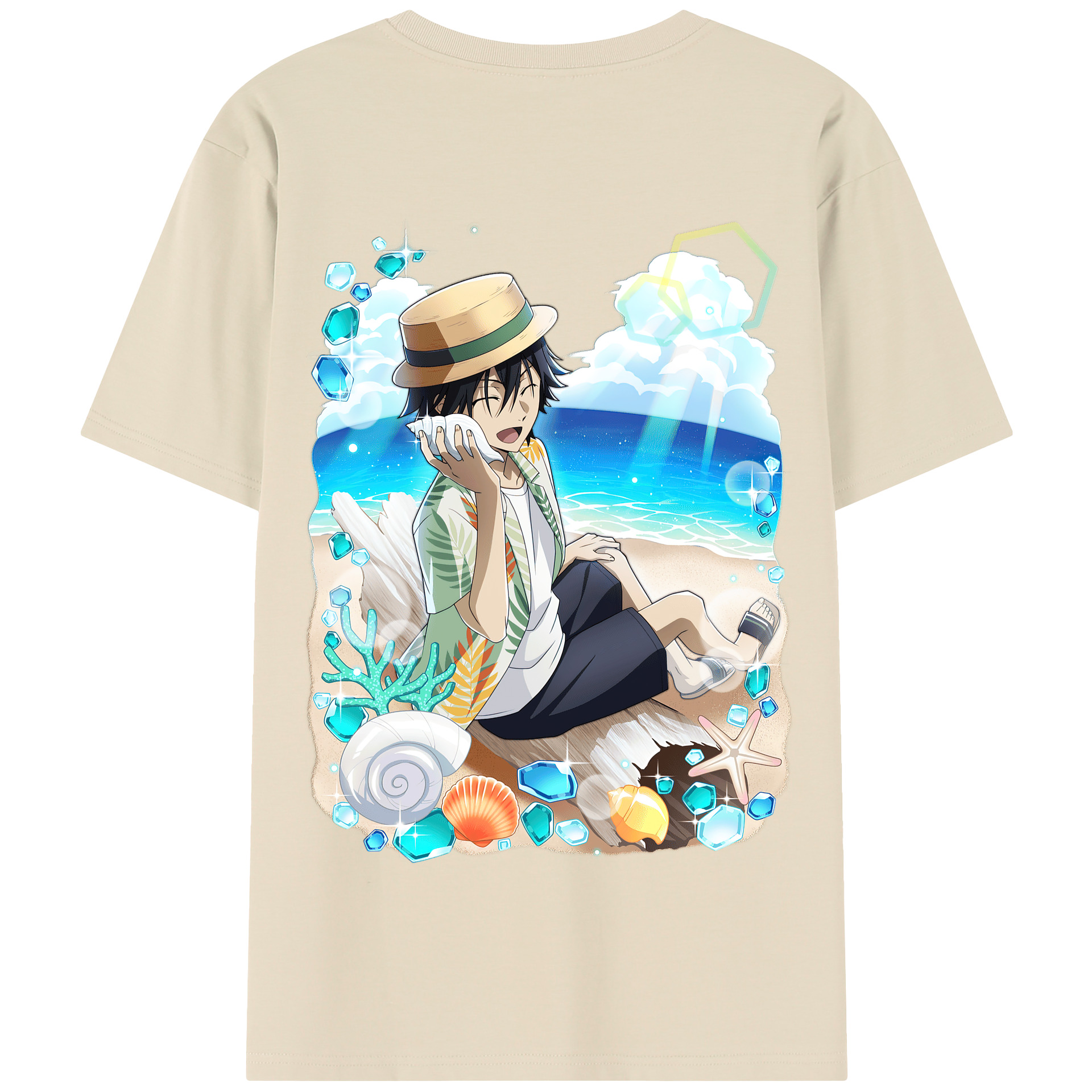 （画像用） 文豪ストレイドッグス Bungo Stray Dogs 綿100％半袖Tシャツ（背面プリント）